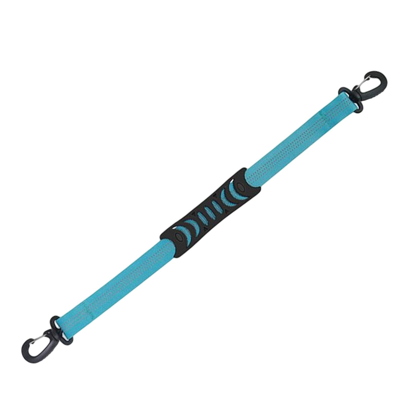 3xPortable Skating Shoes Carrier Strap with End Hooks Belt Ski Boot Strap Blue