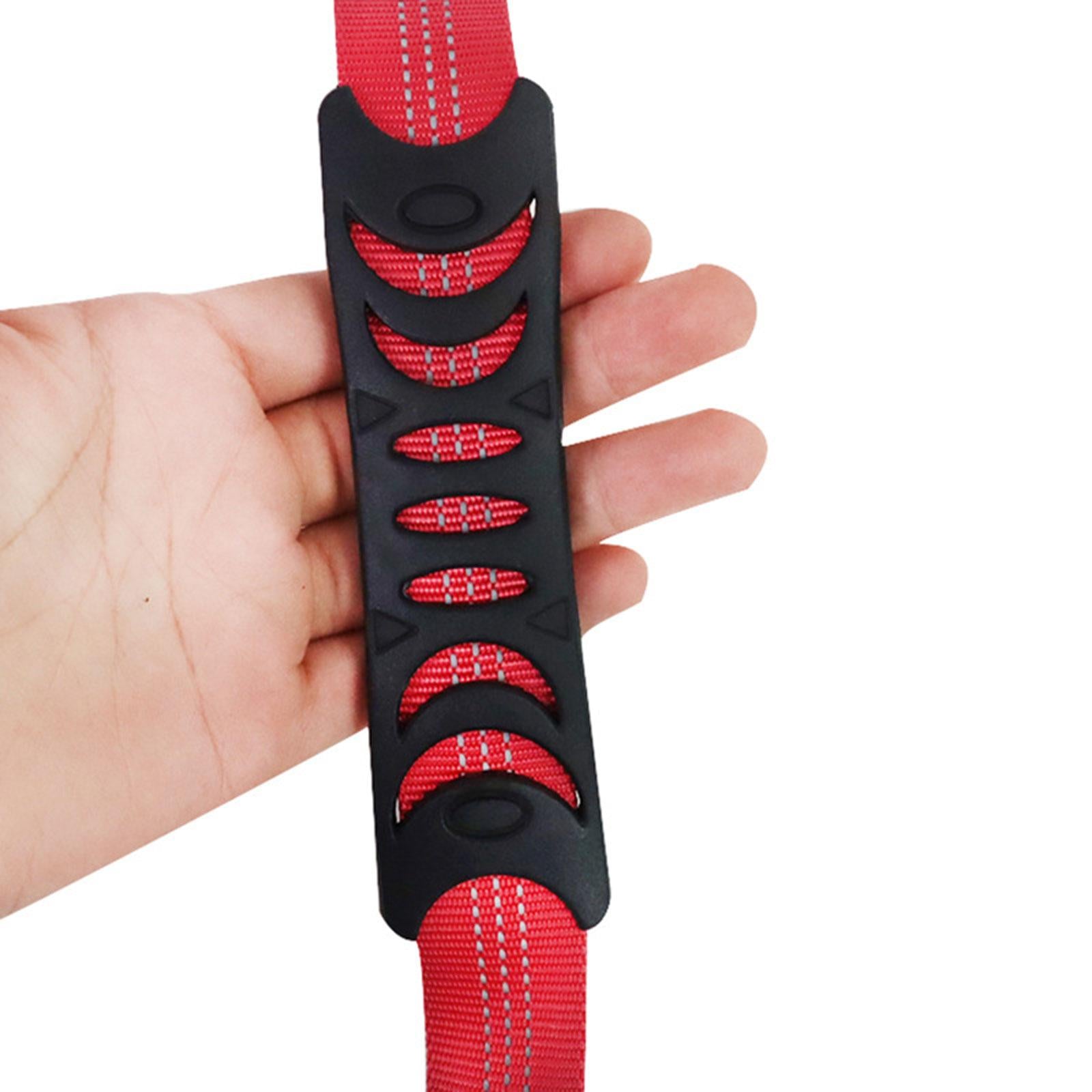 3xPortable Skating Shoes Carrier Strap with End Hooks Belt Ski Boot Strap Red