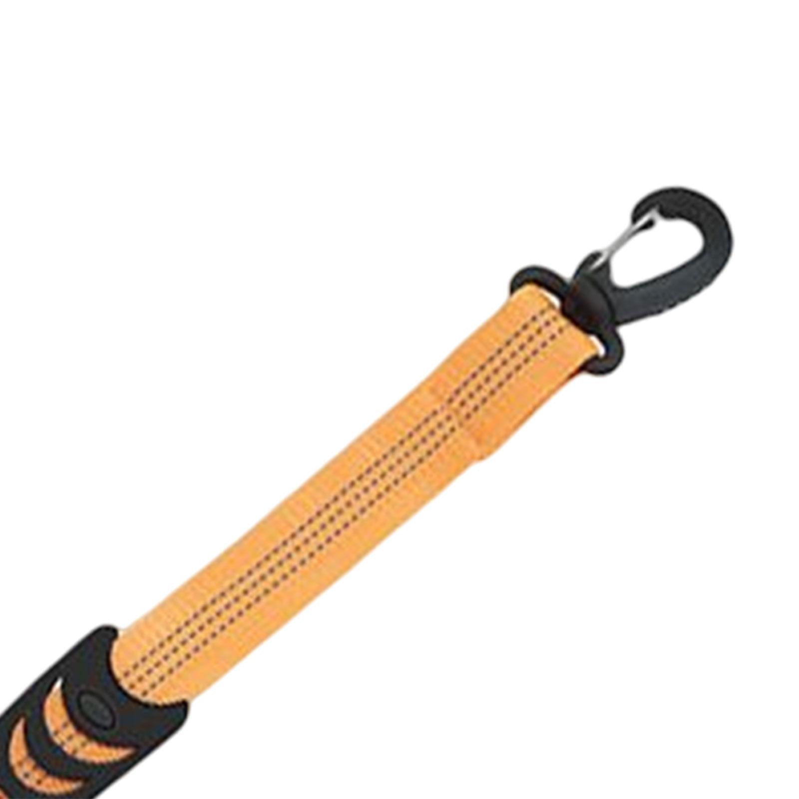 2xPortable Skating Shoes Carrier Strap with End Hooks Belt Ski Boot Strap Orange