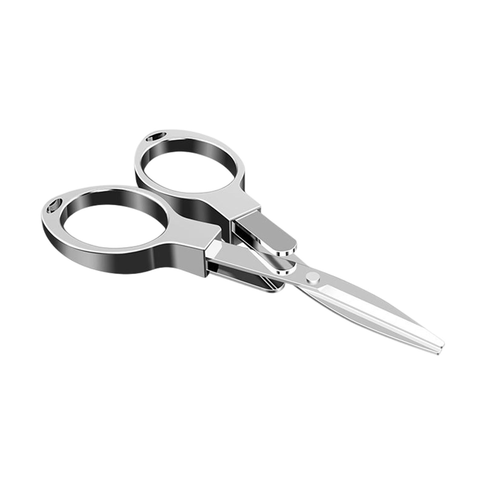 4xFishing Line Scissors Braided Line Cutters for DIY Projects Outdoor Trimming Argent