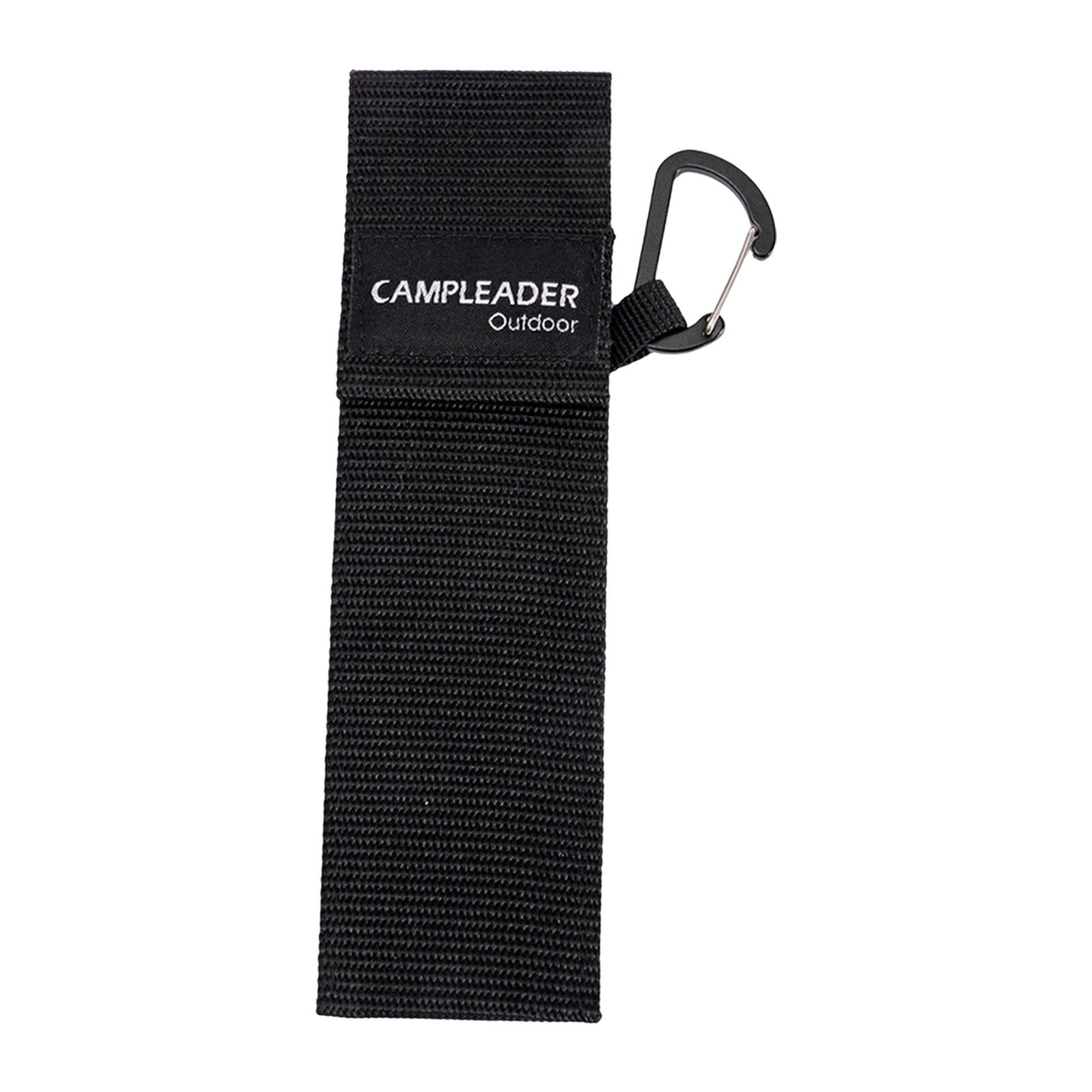 2xPicnic Tableware Storage Bag Reusable with Carabiner Lightweight Portable Black