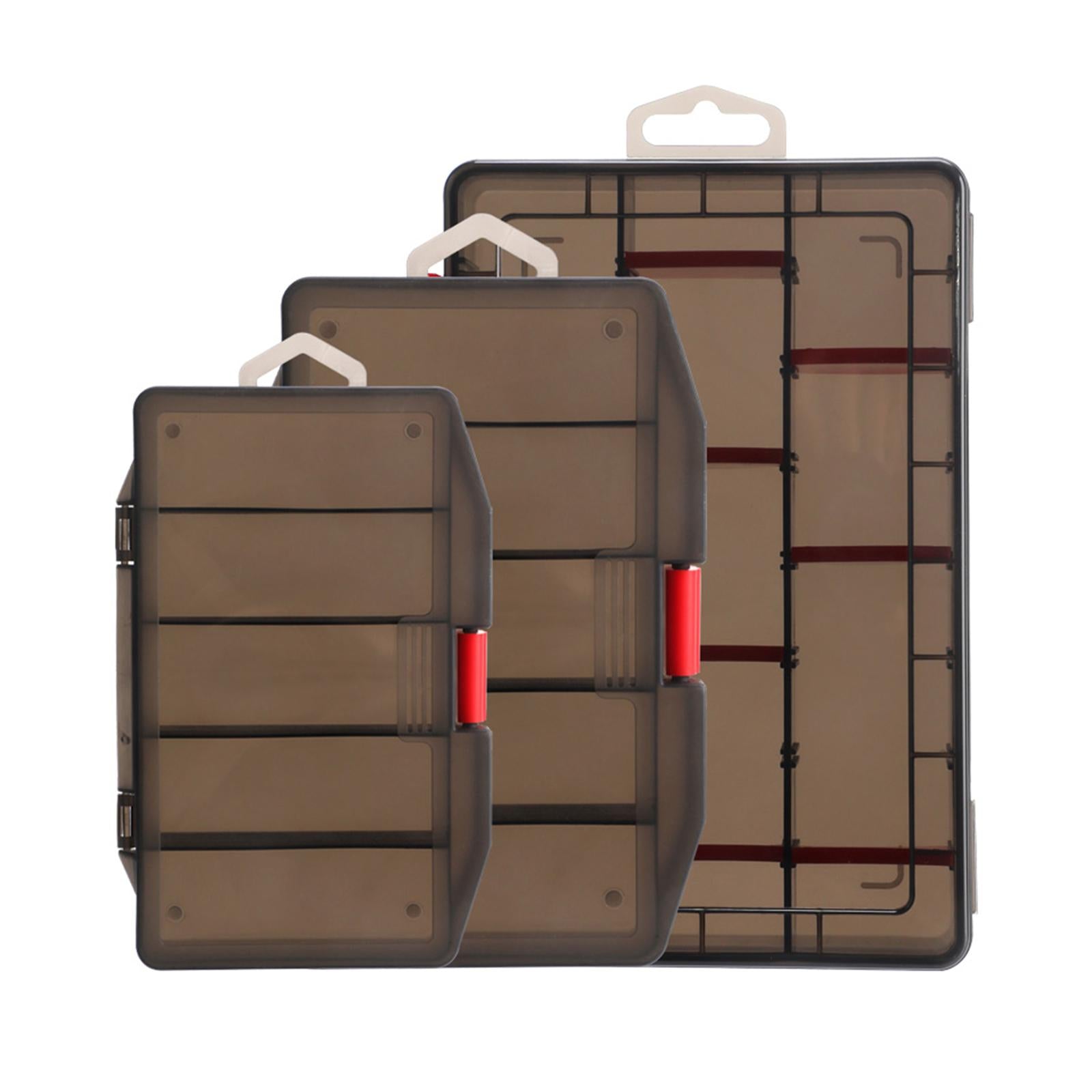3xFishing Tackle Box Portable Fishing Storage Box Fishing Tools Box Waterproof M