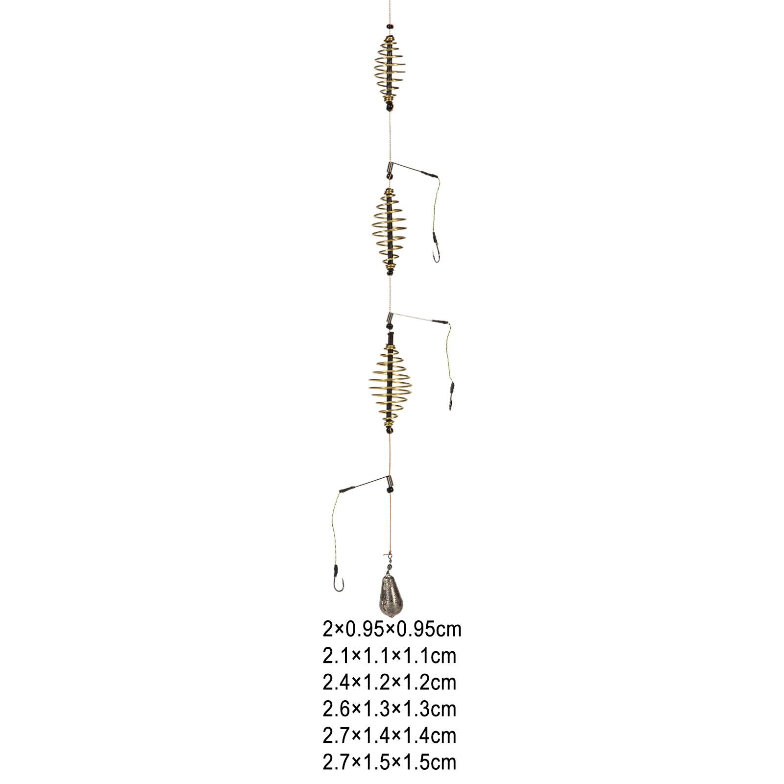 3xCarp Fishing Bait Cage Fishing Bait Trap Cage Feeder Fishing Accessories 15g
