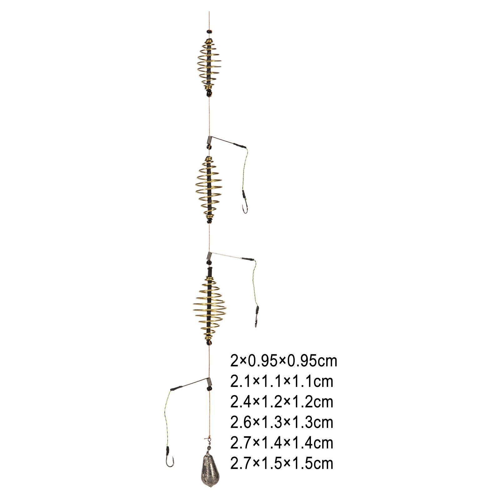 4xCarp Fishing Bait Cage Fishing Bait Trap Cage Feeder Fishing Accessories 15g