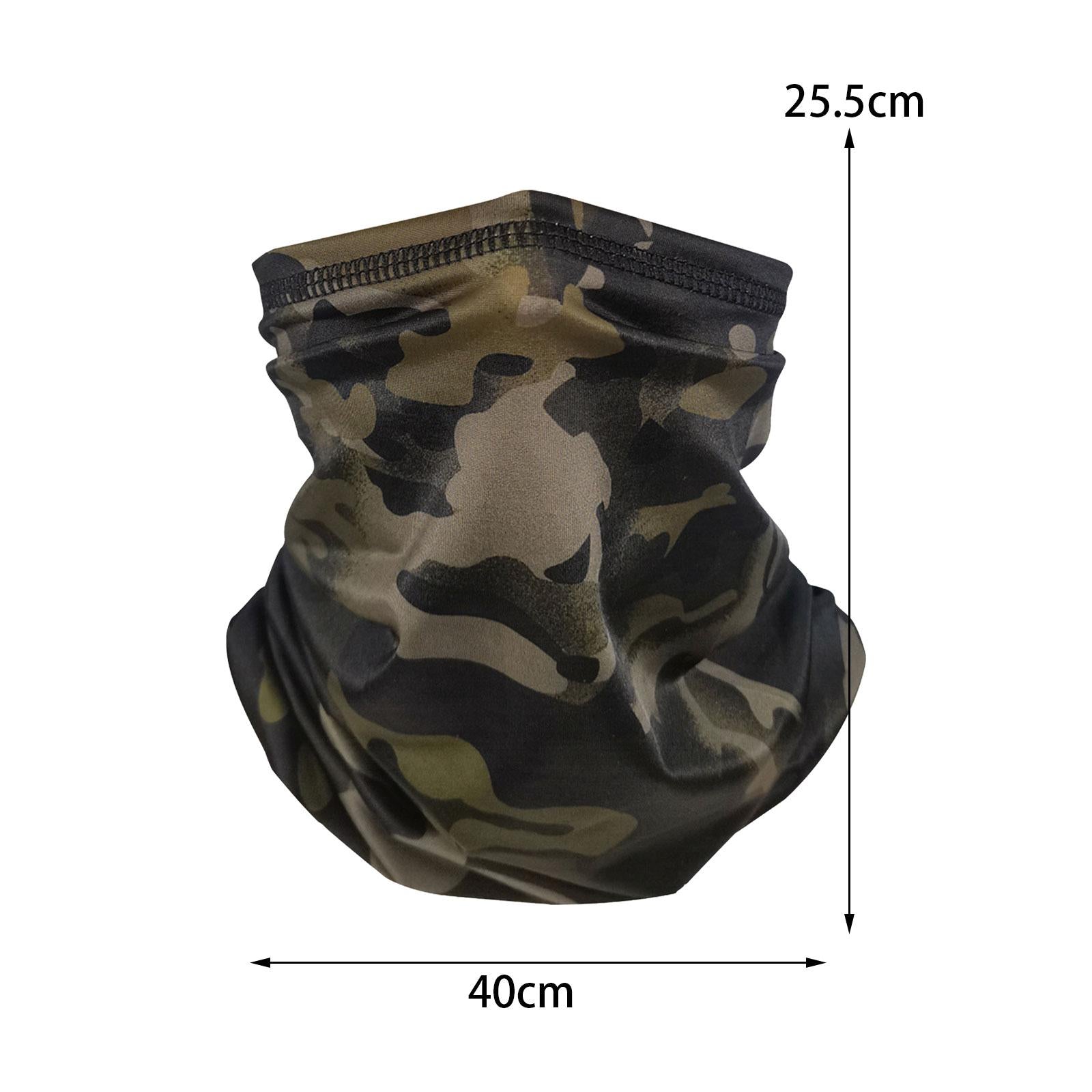 3xNeck Gaiter Windproof Headband Summer Scarf Mask for Women Men Riding Skiing Style D