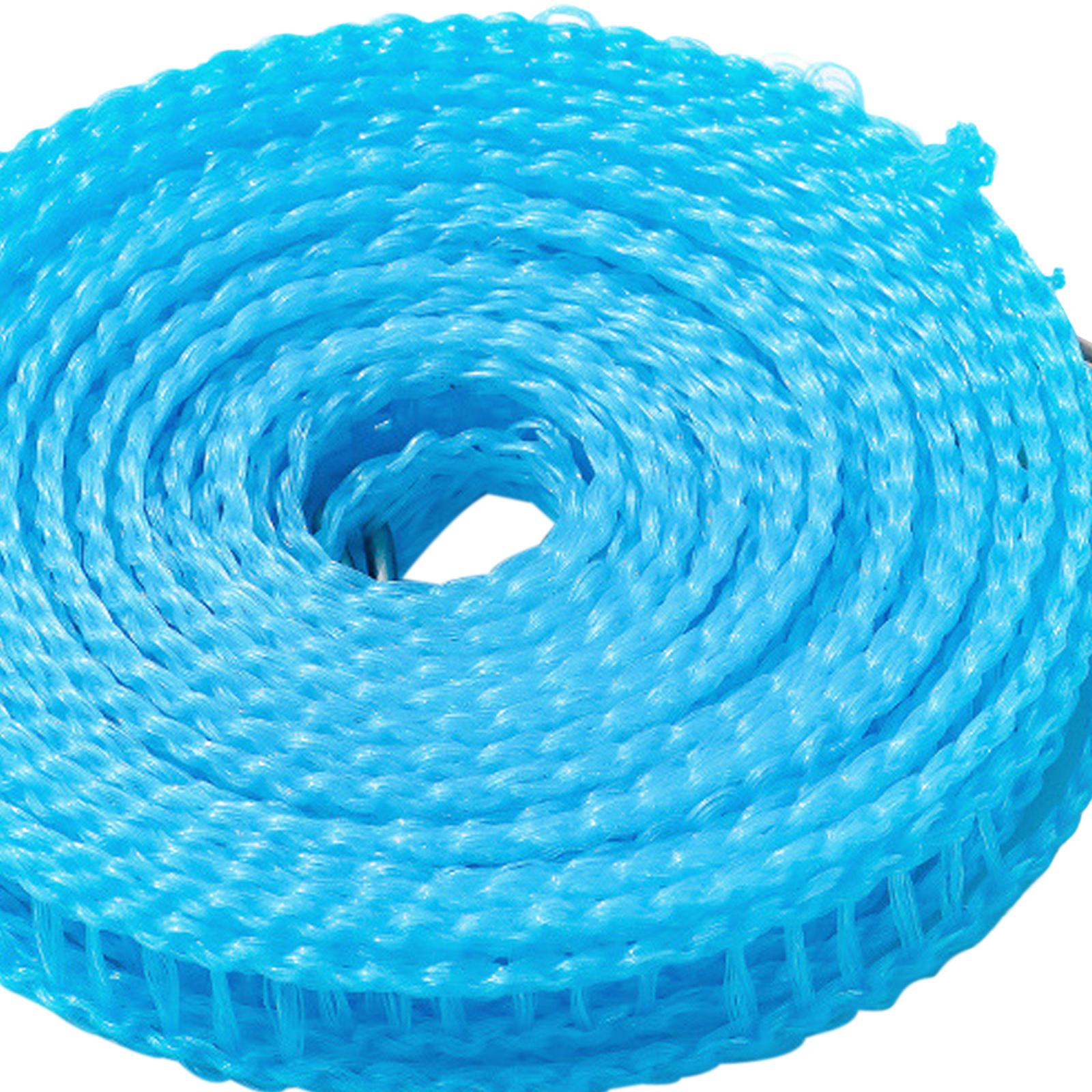 4xClothesline Stretchy Portable Laundry Cord for Garden Camping Accessories RV blue 1000cm