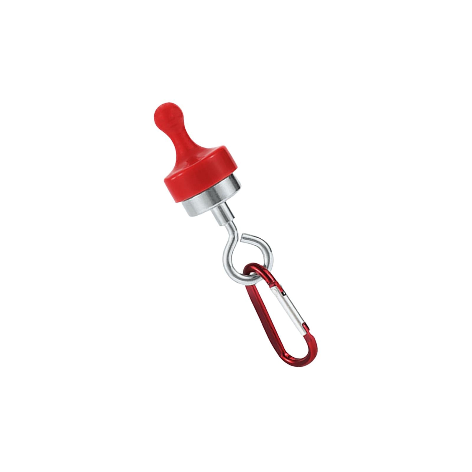 3xMagnetic Hooks Heavy Duty Camping Strong Magnetic Tent Light Hook for Garden Red