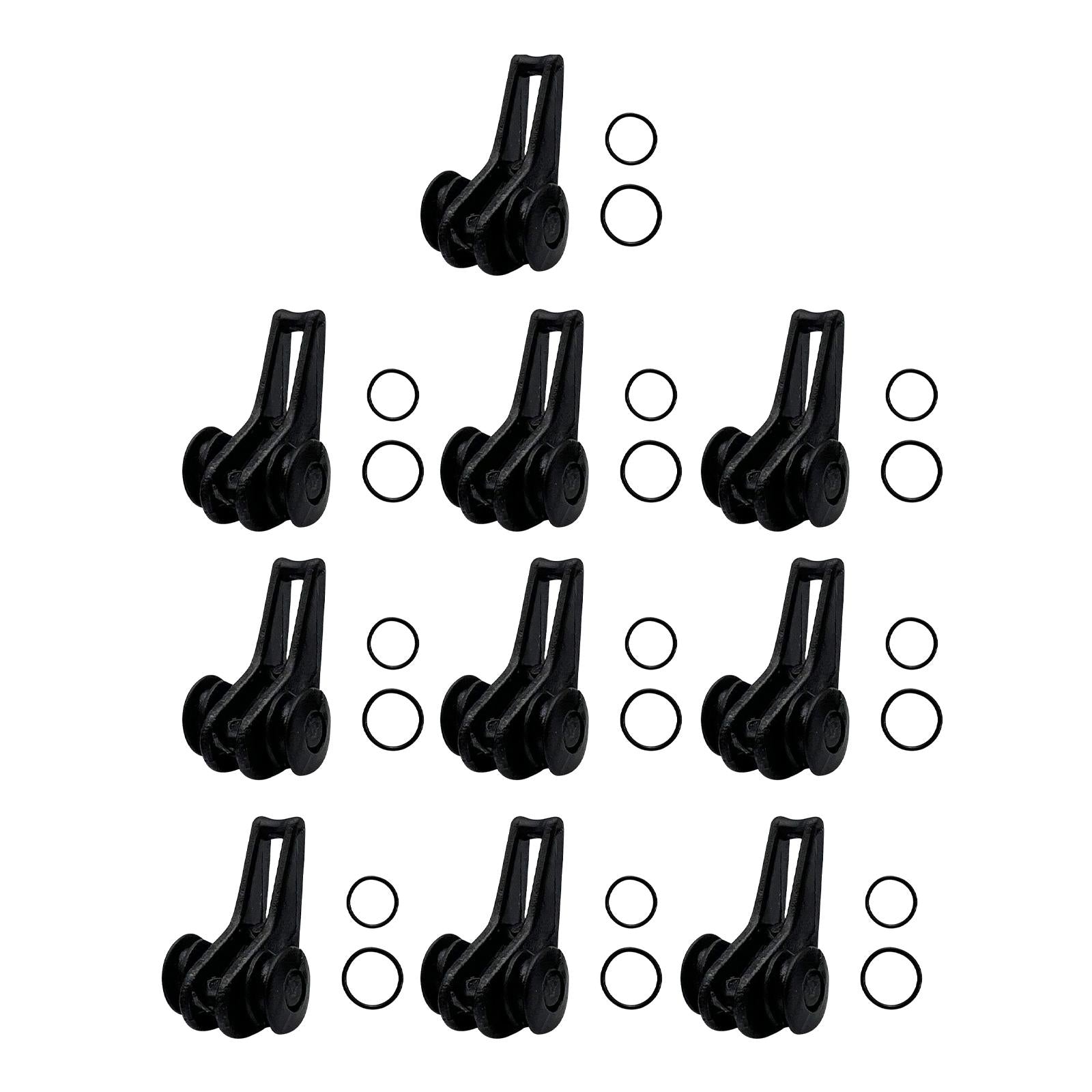 5x10x Fishing Hooks Keeper Hook Keeper for Lures Mini Fishing Rod Hook Keepers black