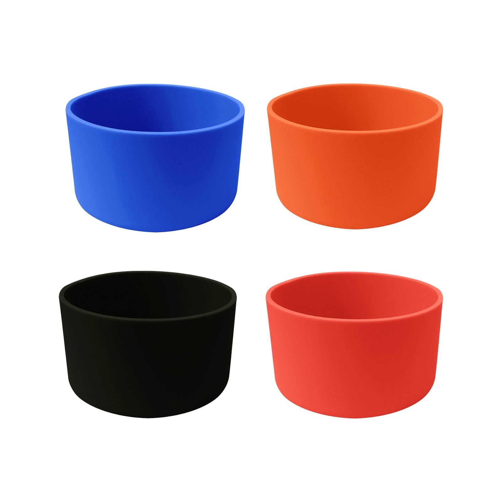 5xWater Bottle Bottom Sleeve Practical Scratch Resistant Durable Silicone Boot Blue