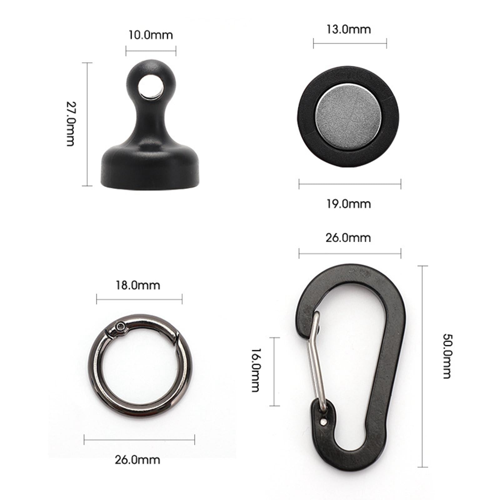 2xFishing Magnetic Buckle Durable Tool Lanyard Clip for Sports Hiking Outdoors