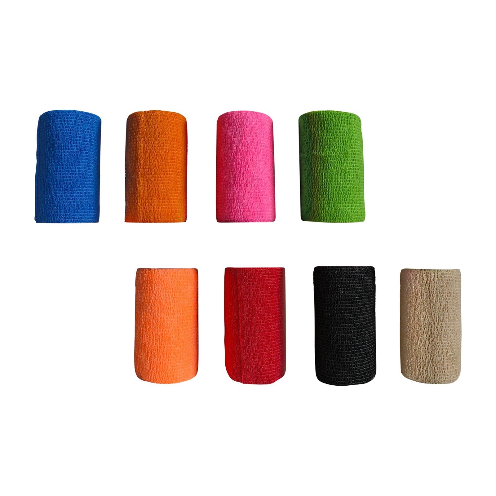 3xVet Wrap 4 inch Wide Non Woven Elastic Self Adherent Wrap for Dogs Pet Ankle Blue