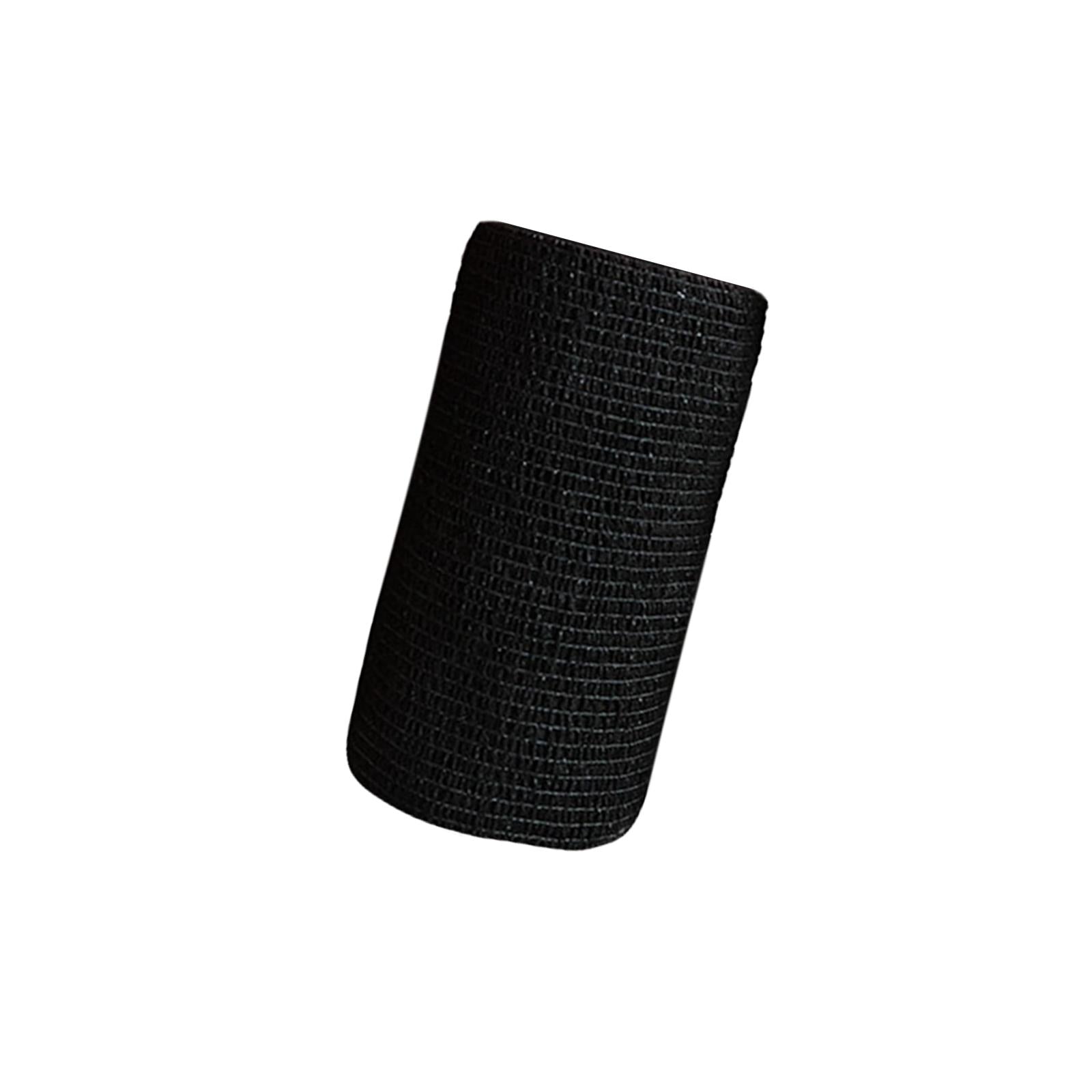 4xVet Wrap 4 inch Wide Non Woven Elastic Self Adherent Wrap for Dogs Pet Ankle Black