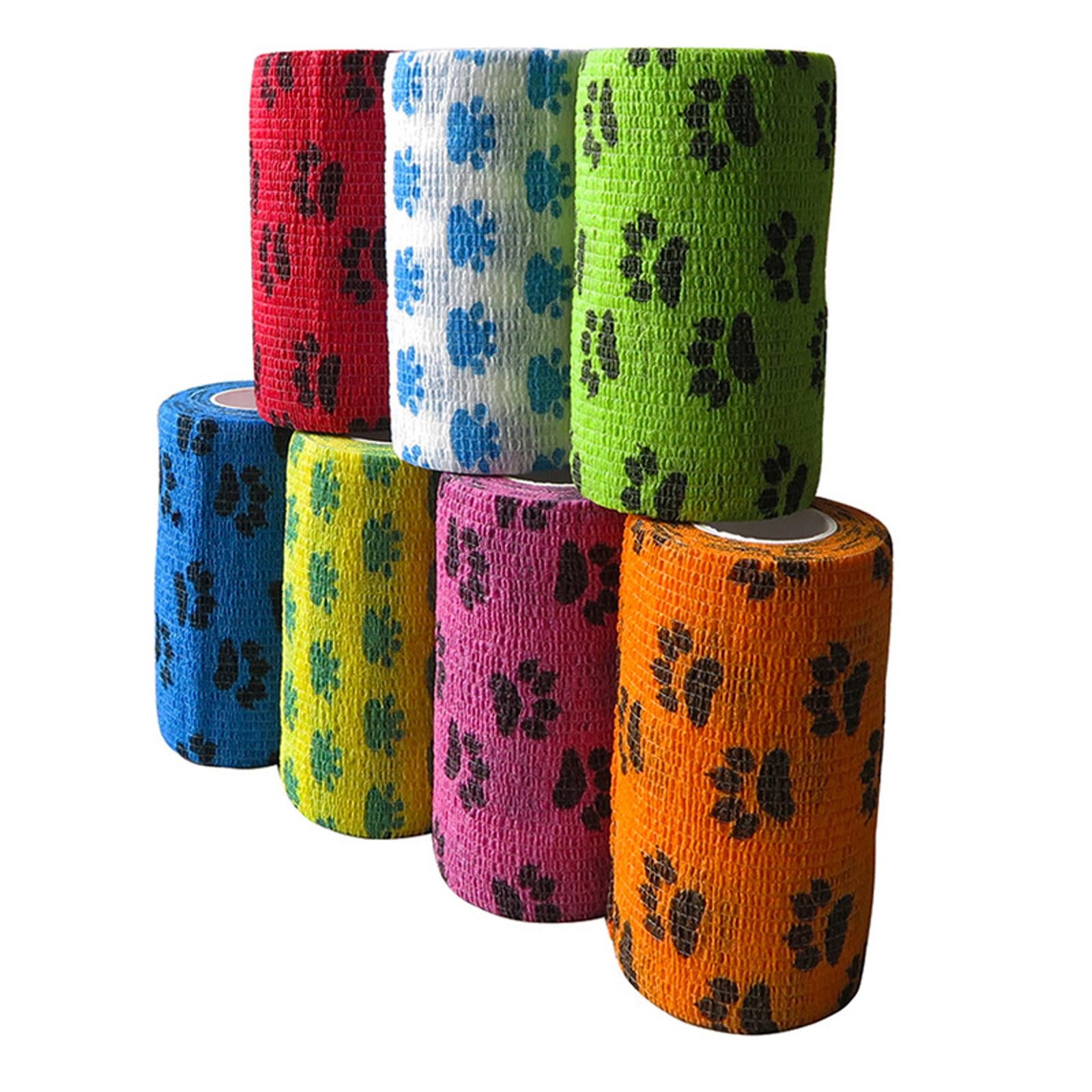 2xSelf Adhesive Bandage Cohesive Bandages Band Injury Breathable Vet Wrap Tape