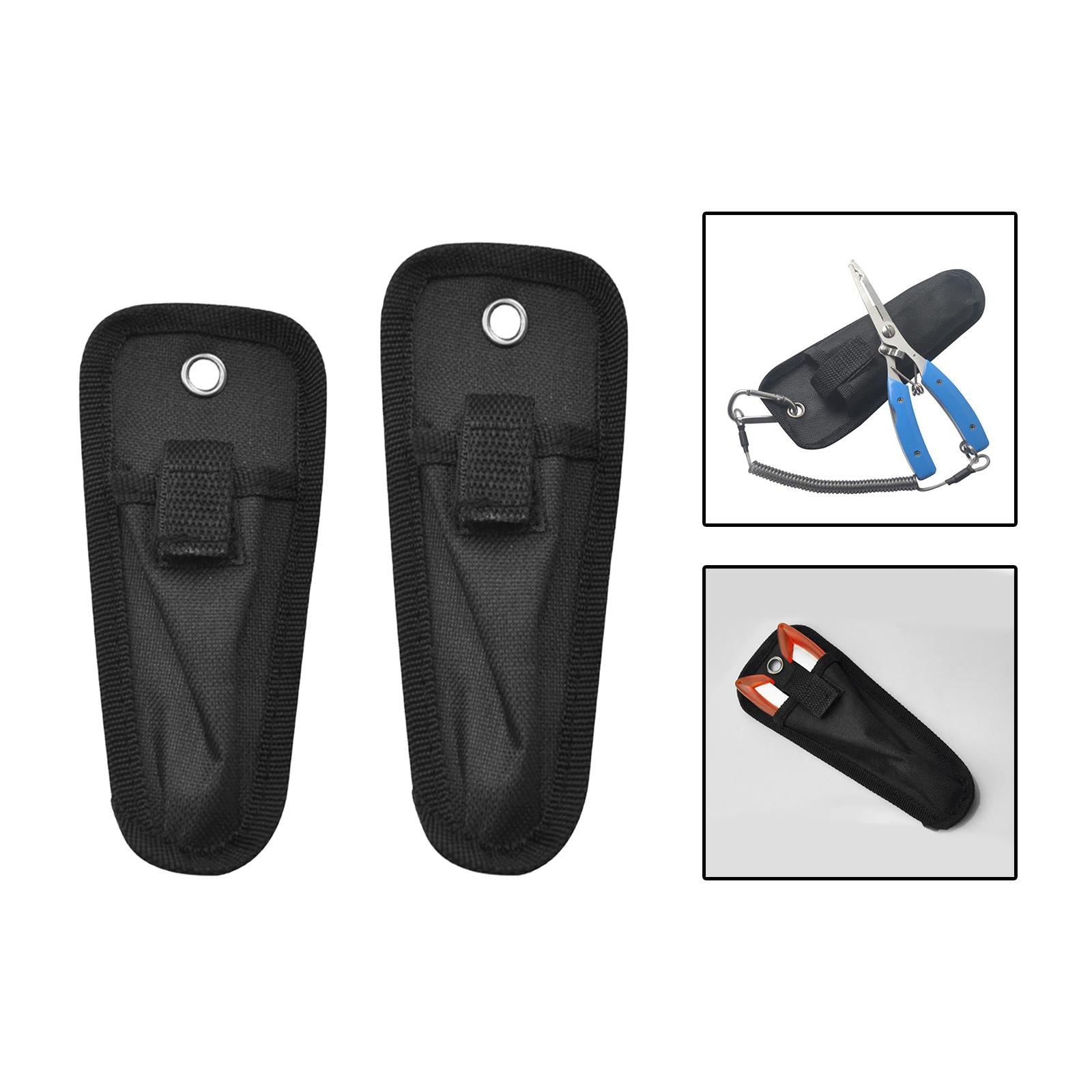 5xFishing Pliers Sheath Cutter Lightweight Fishing Accessories Protective 7cmx16cm