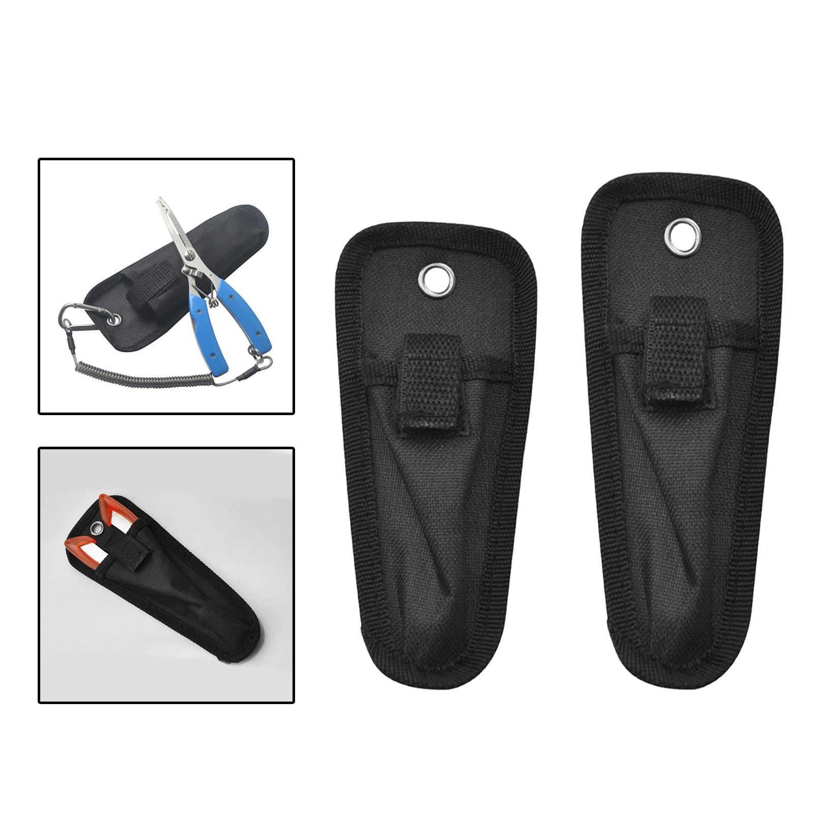 5xFishing Pliers Sheath Cutter Lightweight Fishing Accessories Protective 7cmx16cm