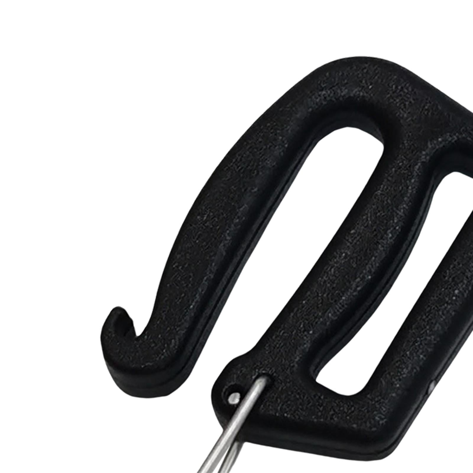 5xWebbing Release G Hook Camping Equipment Bag 1 inch Black Backpack Adjusters 3pcs