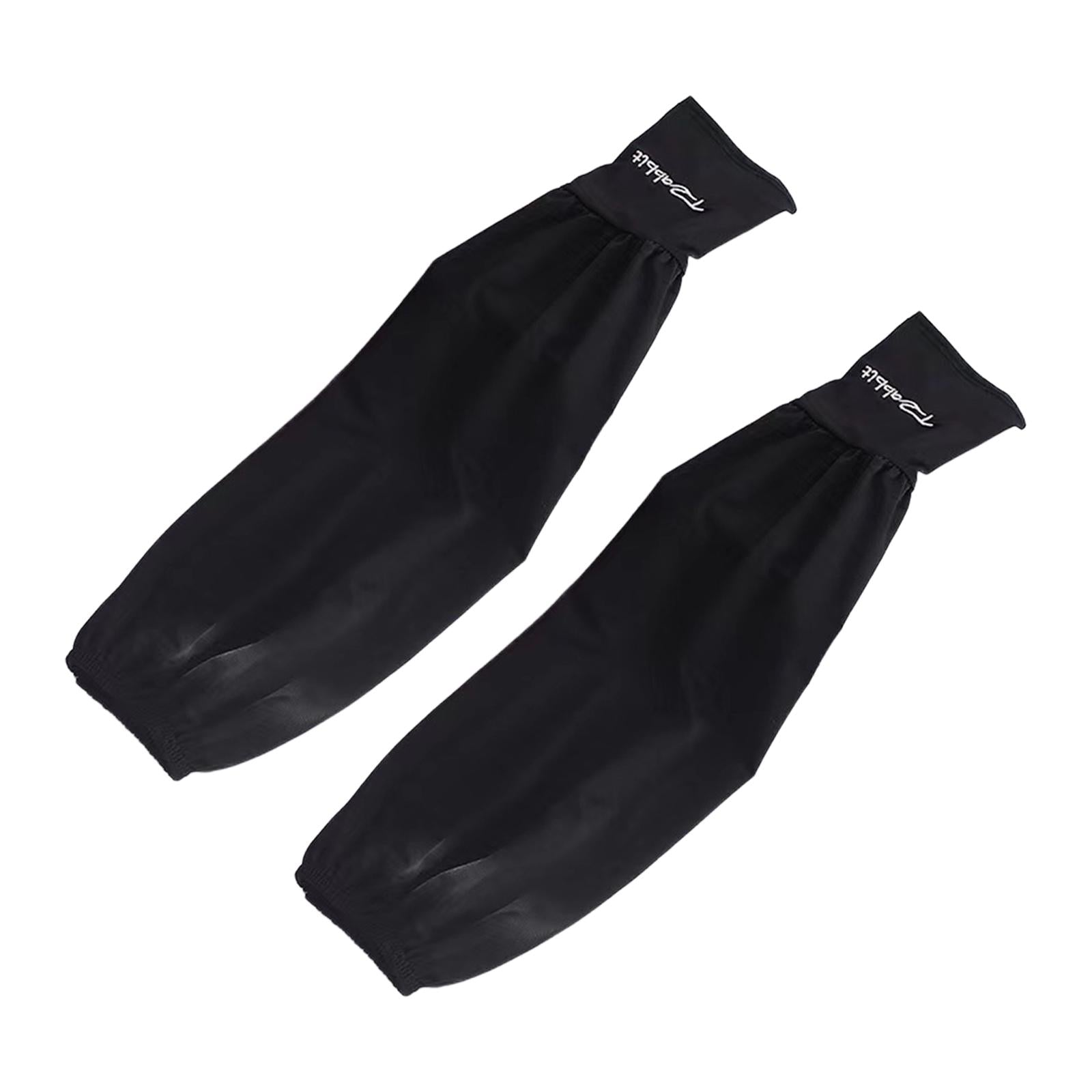 4xSun Protection Arm Sleeve Loose Summer Lightweight Cooling Sleeves Arm Cover Black