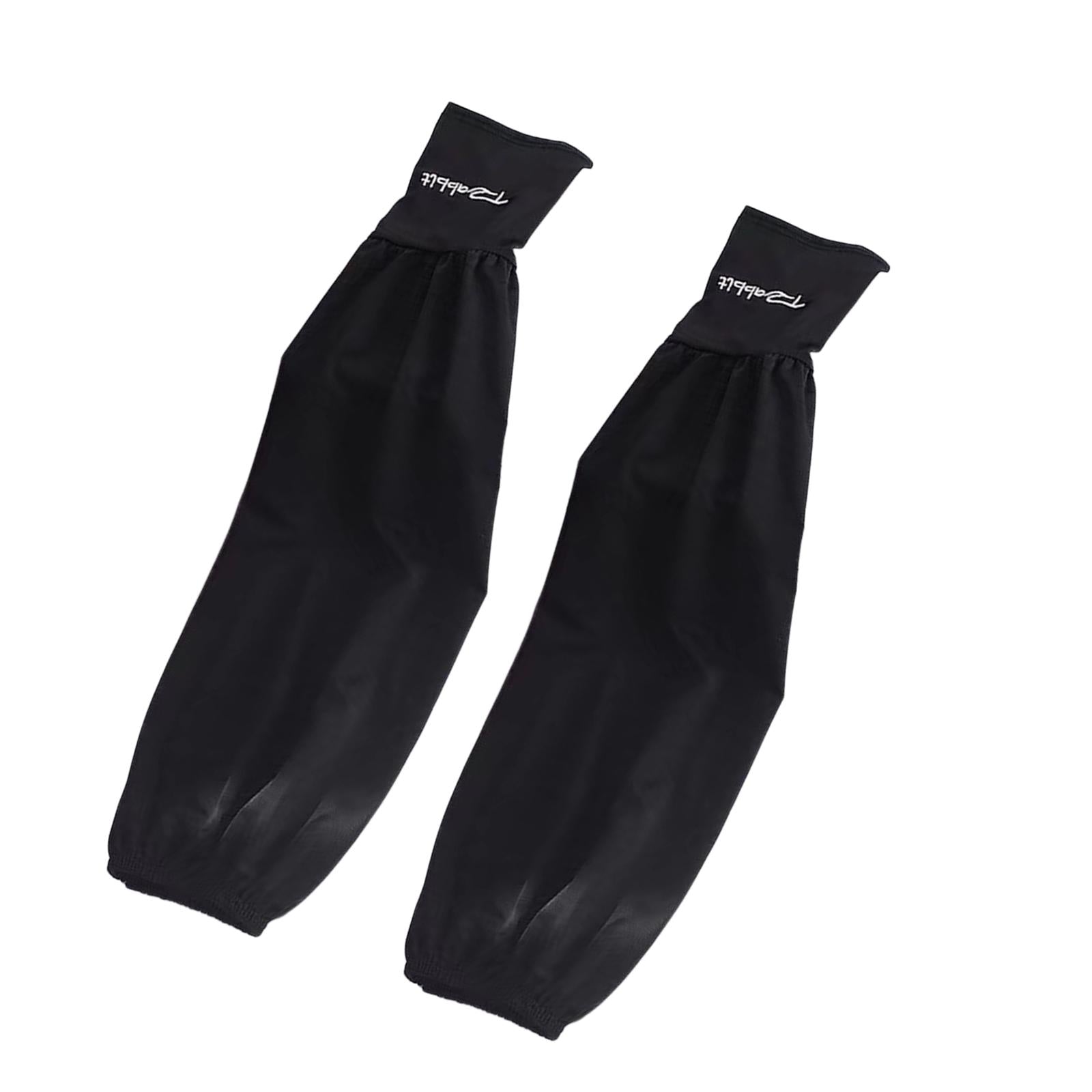 3xSun Protection Arm Sleeve Loose Summer Lightweight Cooling Sleeves Arm Cover Black