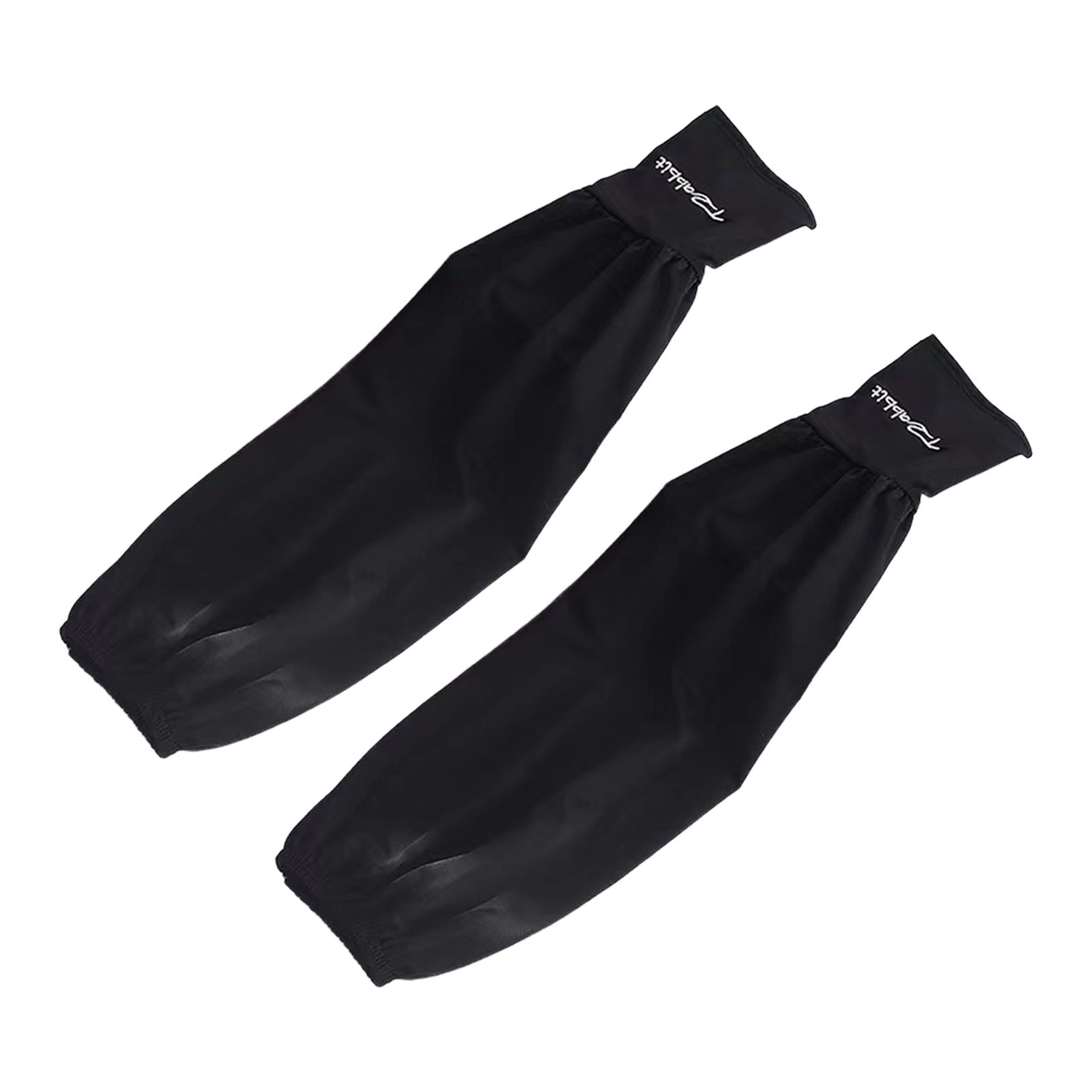 4xSun Protection Arm Sleeve Loose Summer Lightweight Cooling Sleeves Arm Cover Black