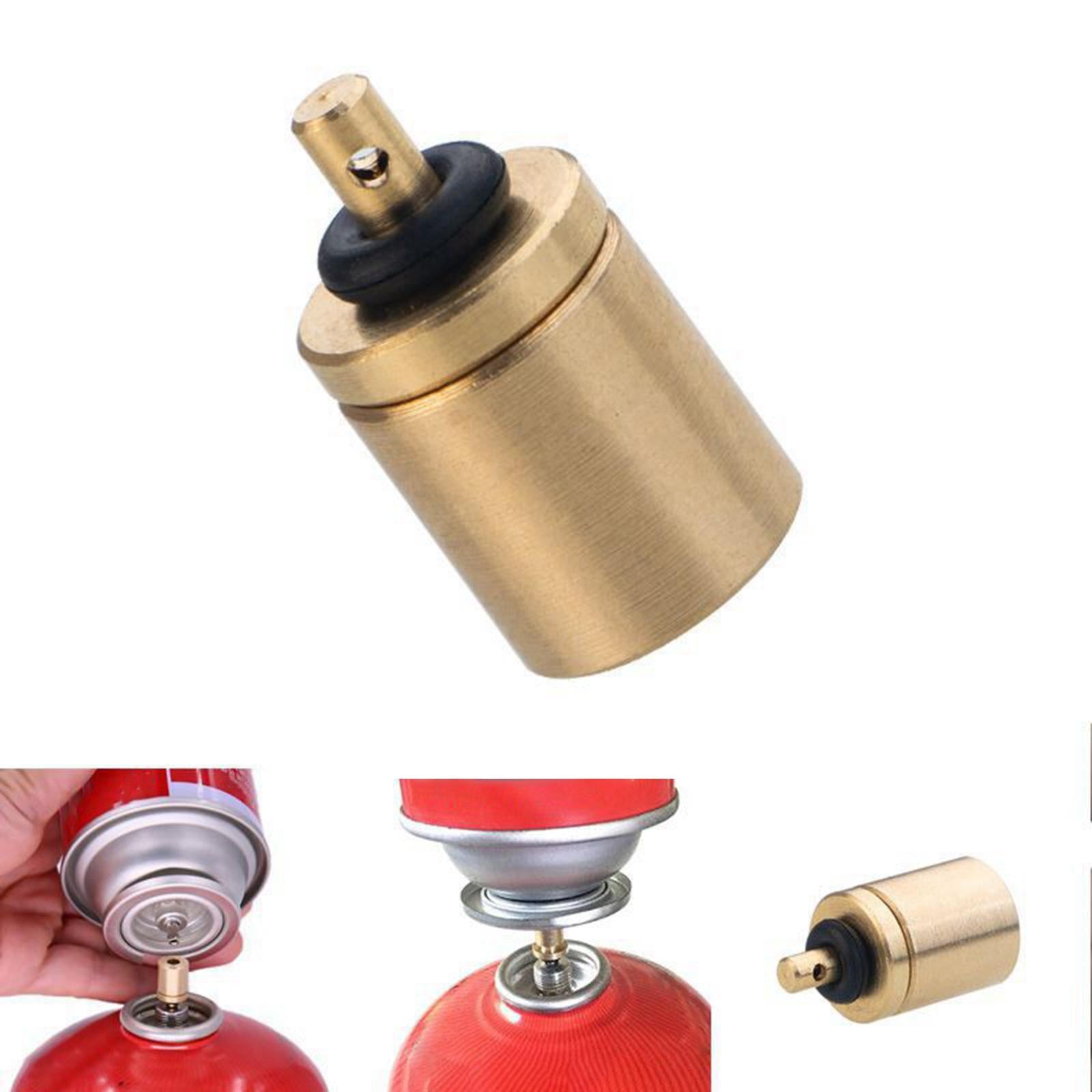 3xGas Refill Adapter Copper Inflation Valve Converter Camping Fishing Backyard 3pcs
