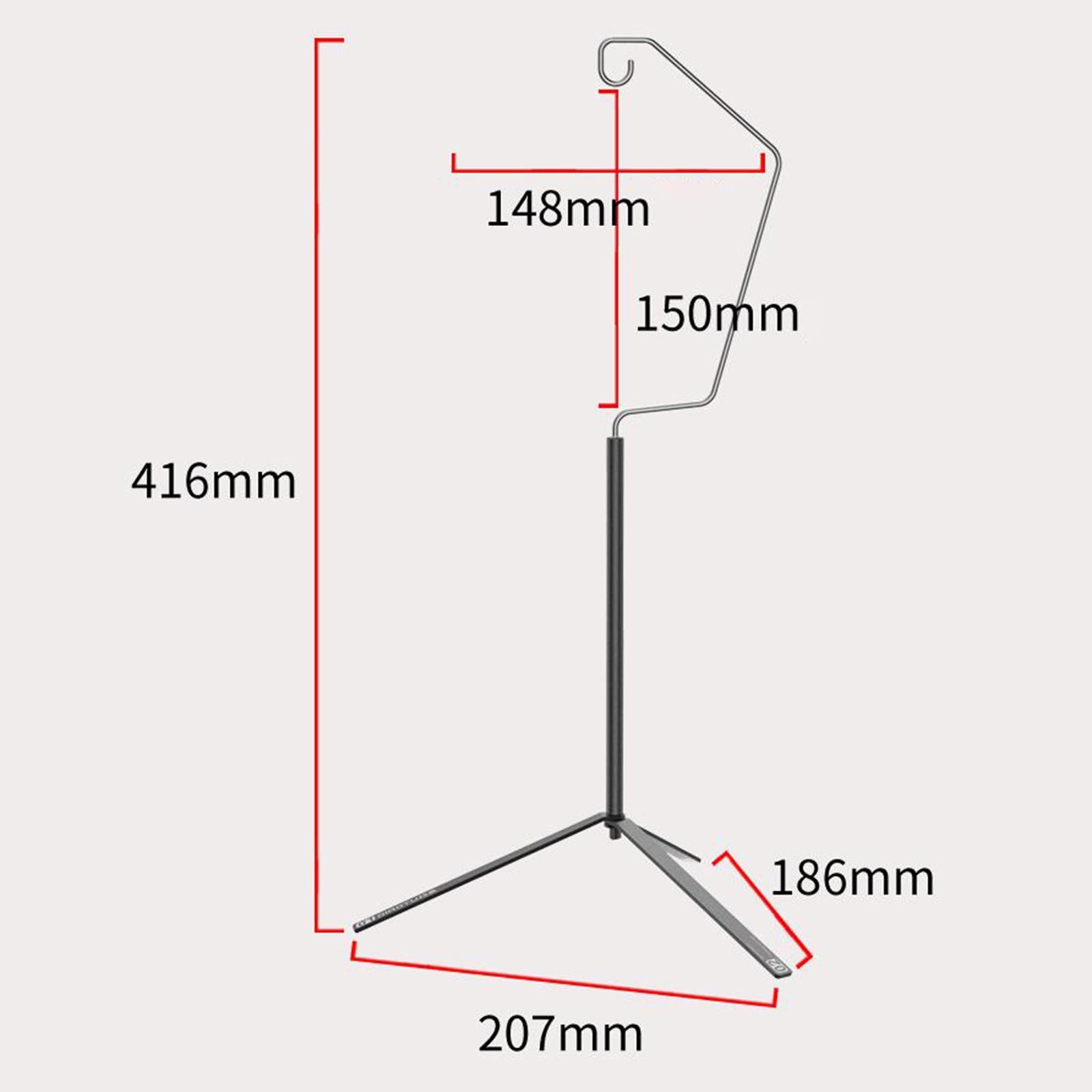 2xCamping Lantern Stand Easily Assembly Tripod Hook Stand for BBQ Outdoor Hiking