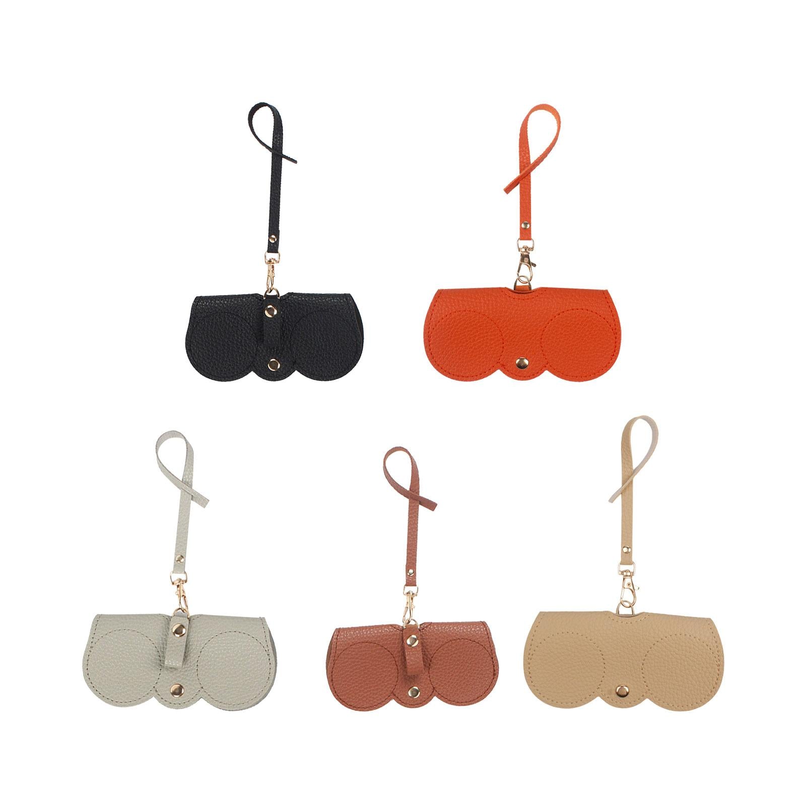 4xSunglasses Bag Holder Trendy Eyeglasses Storage Box for Street Camping Black