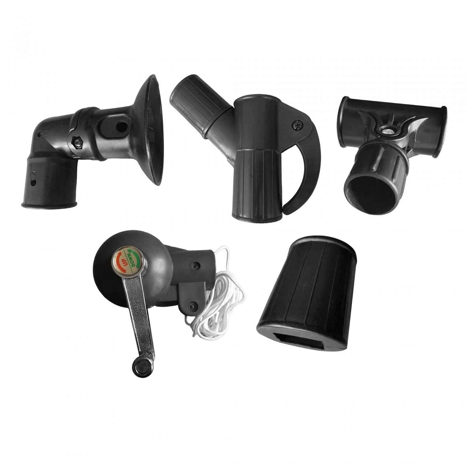 Patio Umbrella Accessories Stainless Parts for Balcony Courtyard Patio Table Lifting Fixed Handle