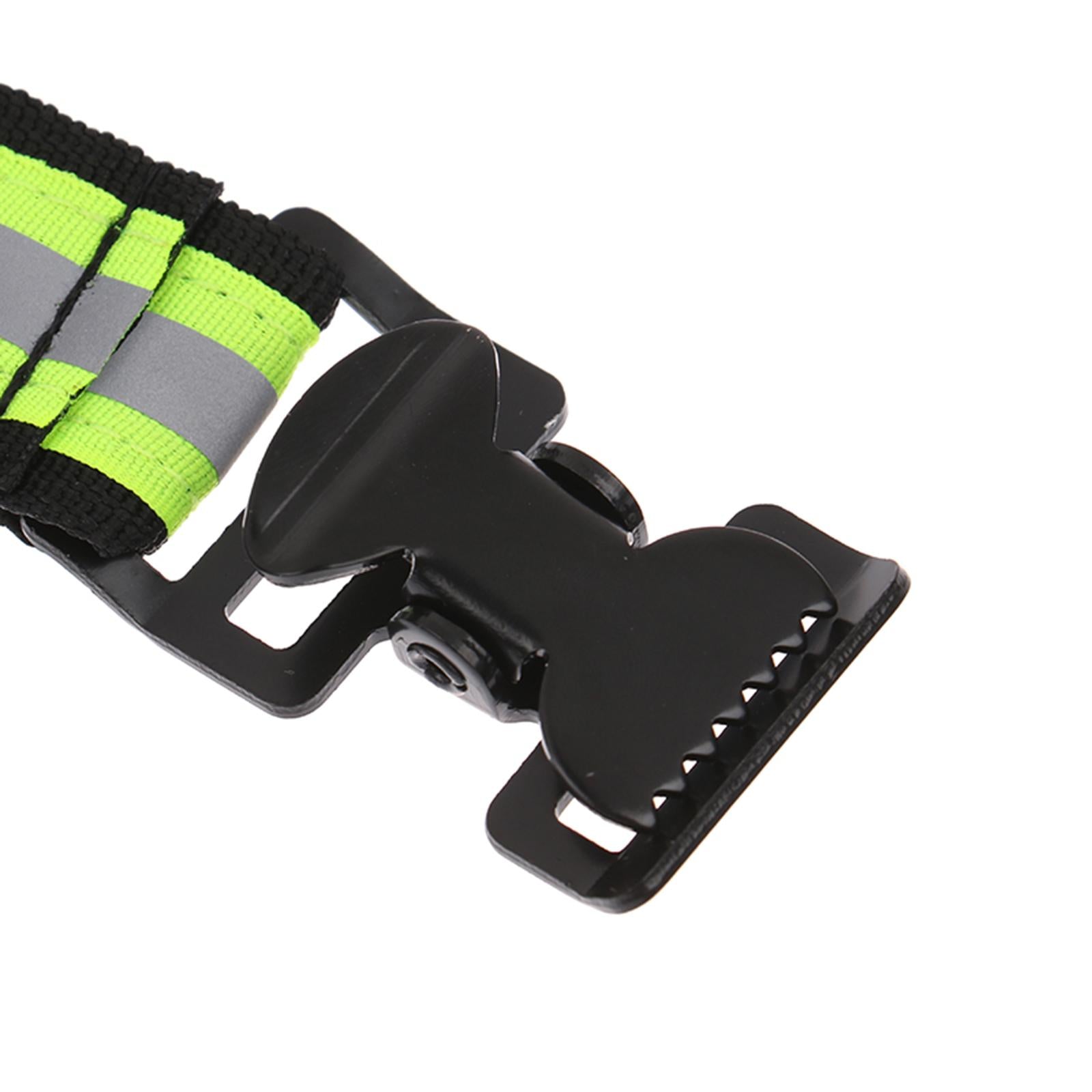 2xFirefighter Glove Strap for Welding Gloves 2 Clips Outdoor Tool Turnout Gear Green