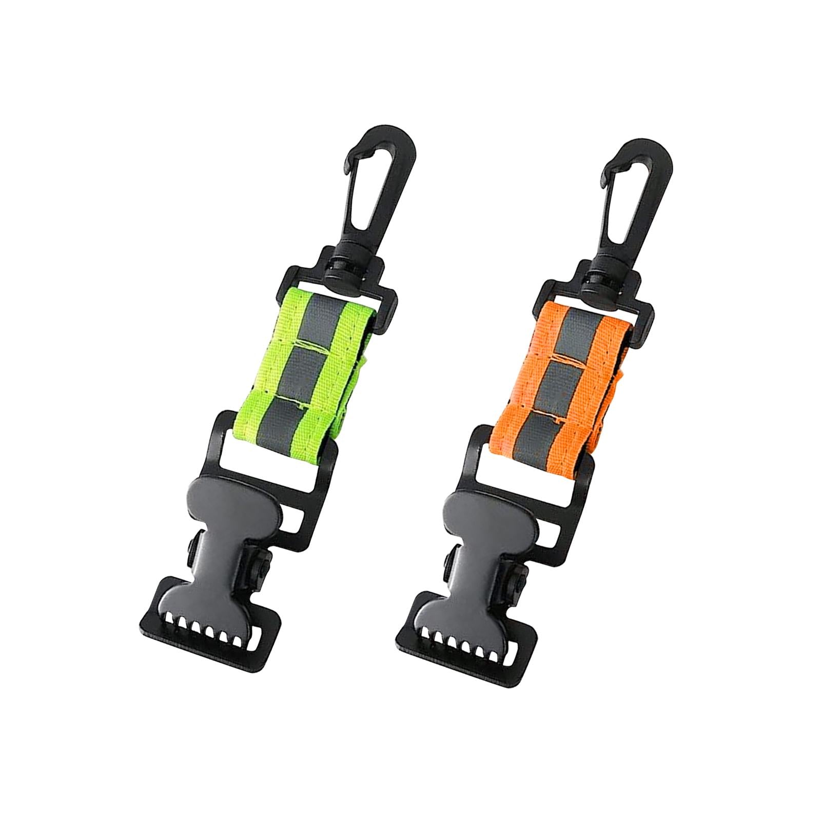 2xFirefighter Glove Strap for Welding Gloves 2 Clips Outdoor Tool Turnout Gear Green