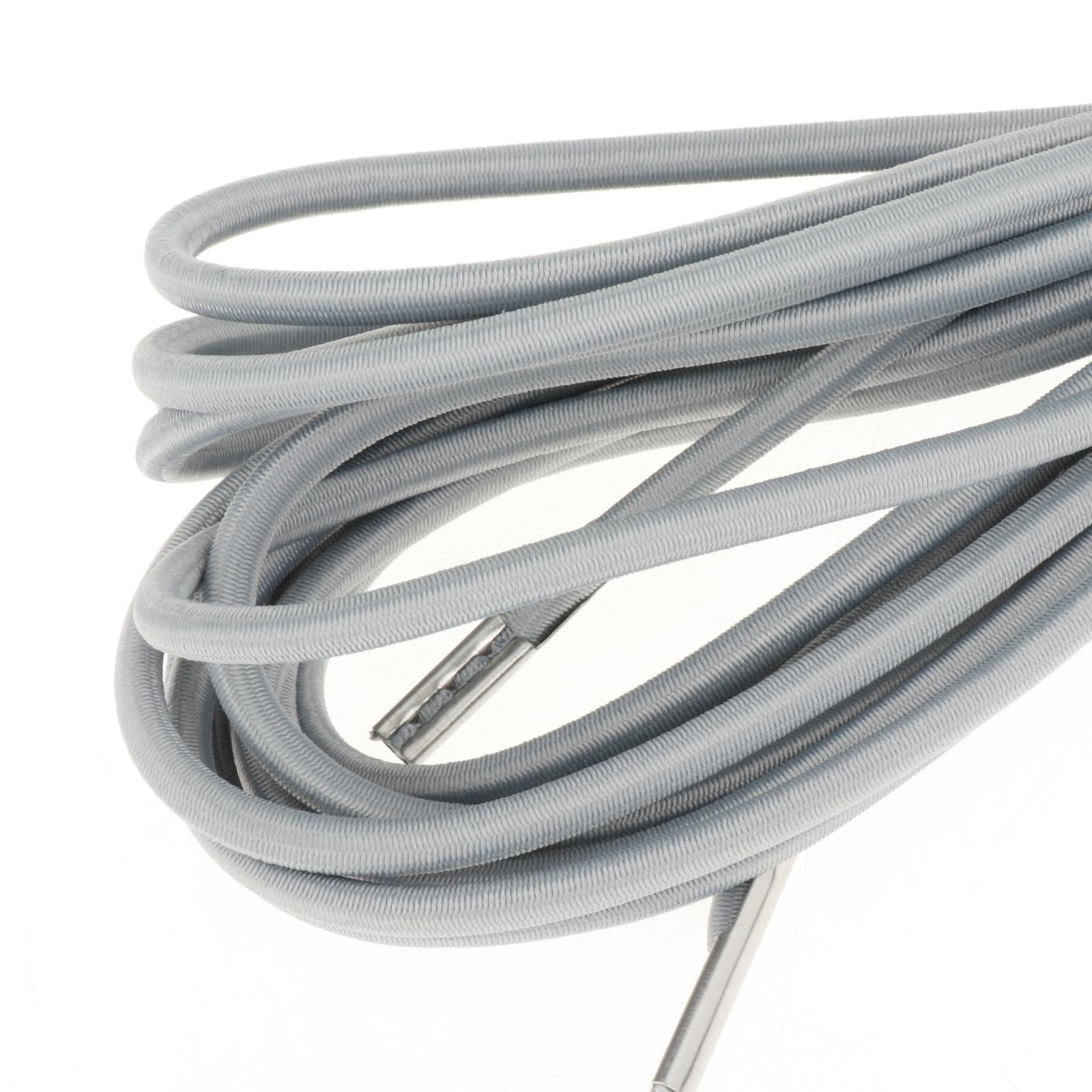 2x4Pcs Elastic Cord Laces Recliners Replacement Cord for Zero Gravity Chairs Silver Gray