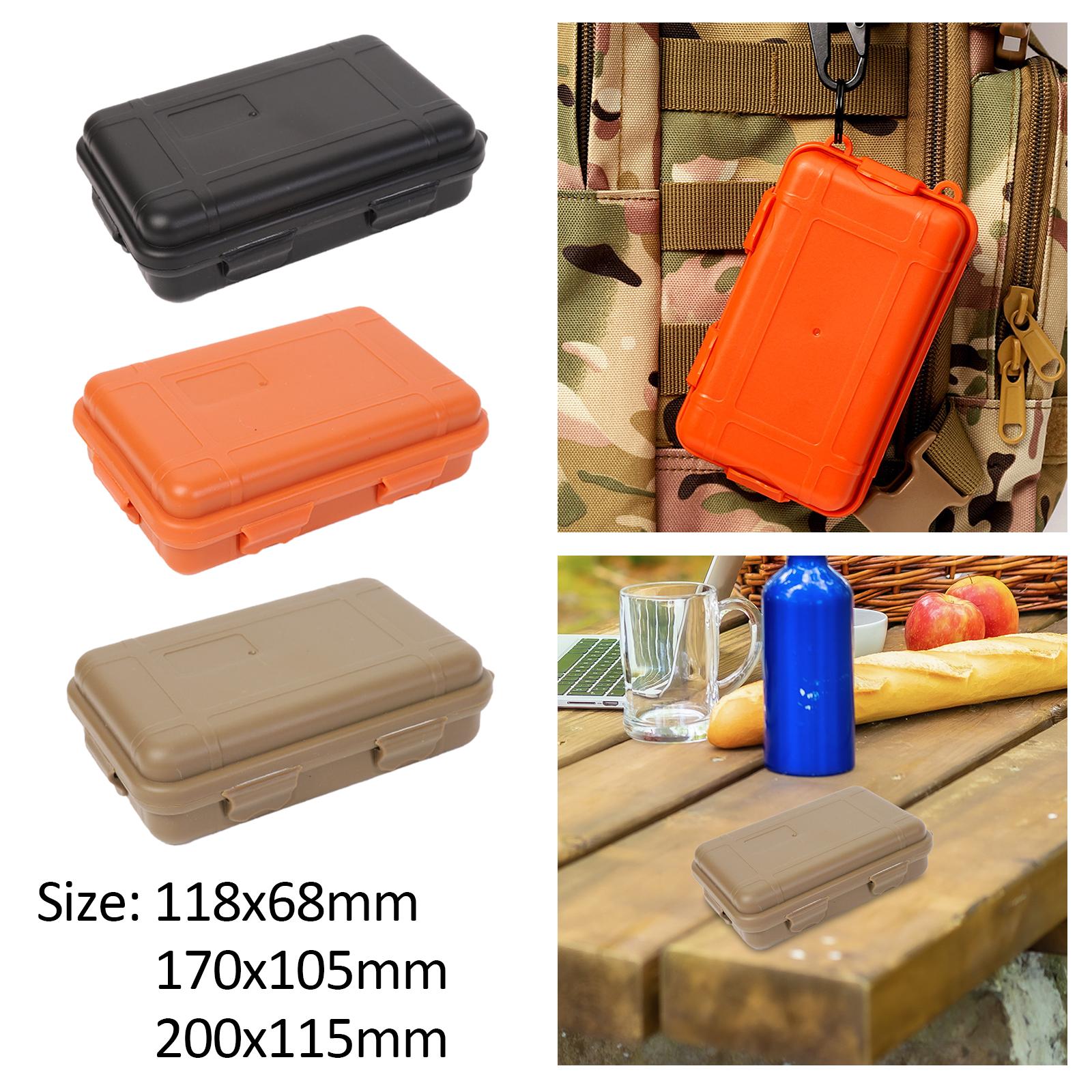 2xTool Box Dust Resistant Storage Case for Camping Backpacking Accessories S Black