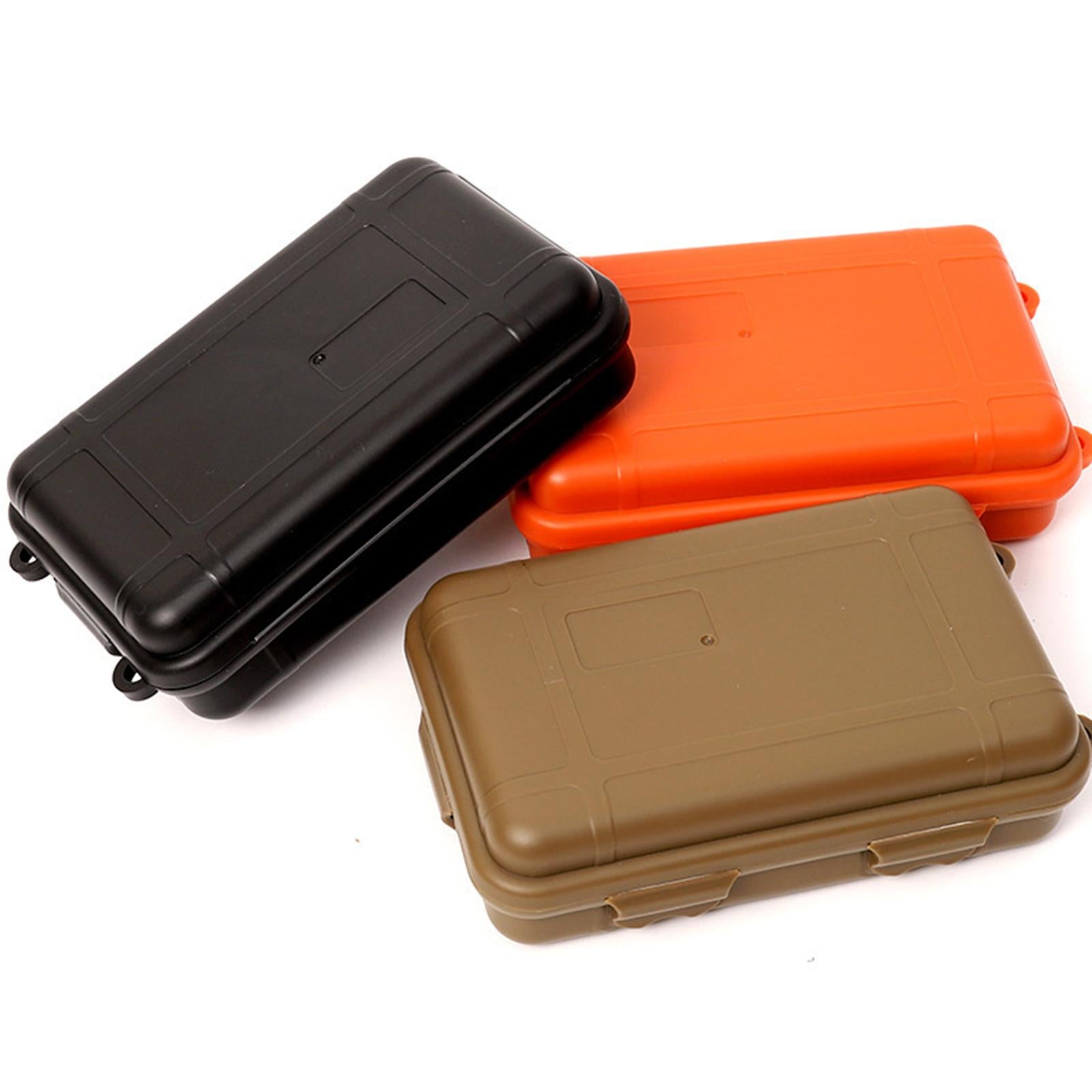 2xTool Box Dust Resistant Storage Case for Camping Backpacking Accessories Large Orange