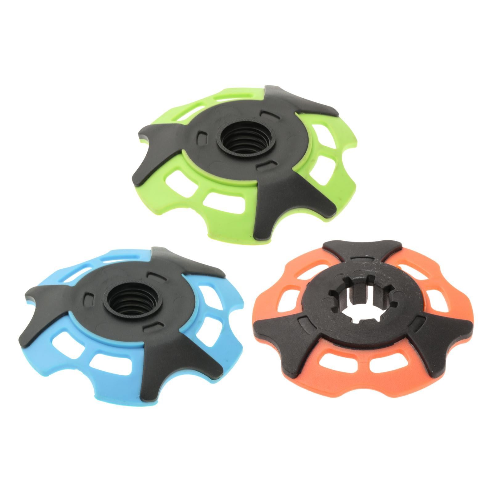 4xTrekking Pole Snowflake Basket Hiking Poles for Trekking Outdoor Backpacking Green