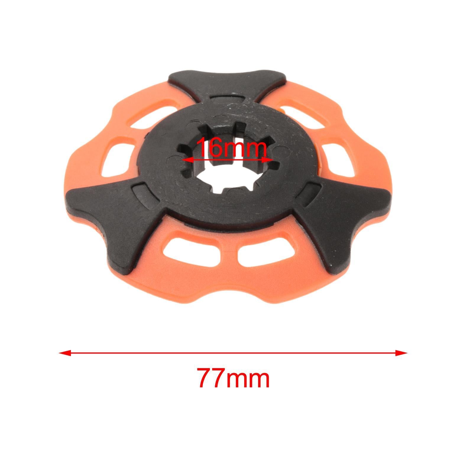 4xTrekking Pole Snowflake Basket Hiking Poles for Trekking Outdoor Backpacking Orange