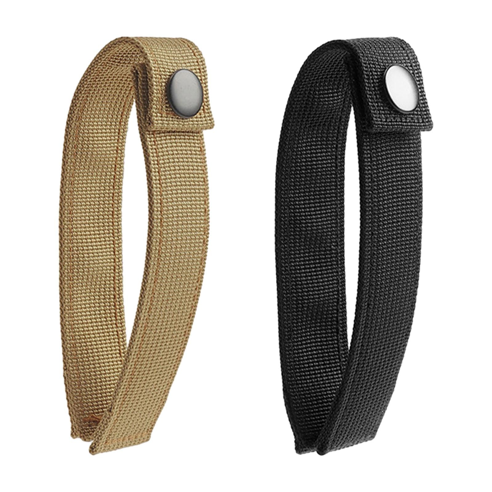 3xNylon Snap Strap Adaptor Molle Backpack Strap for Hiking Backpacking Camping Black