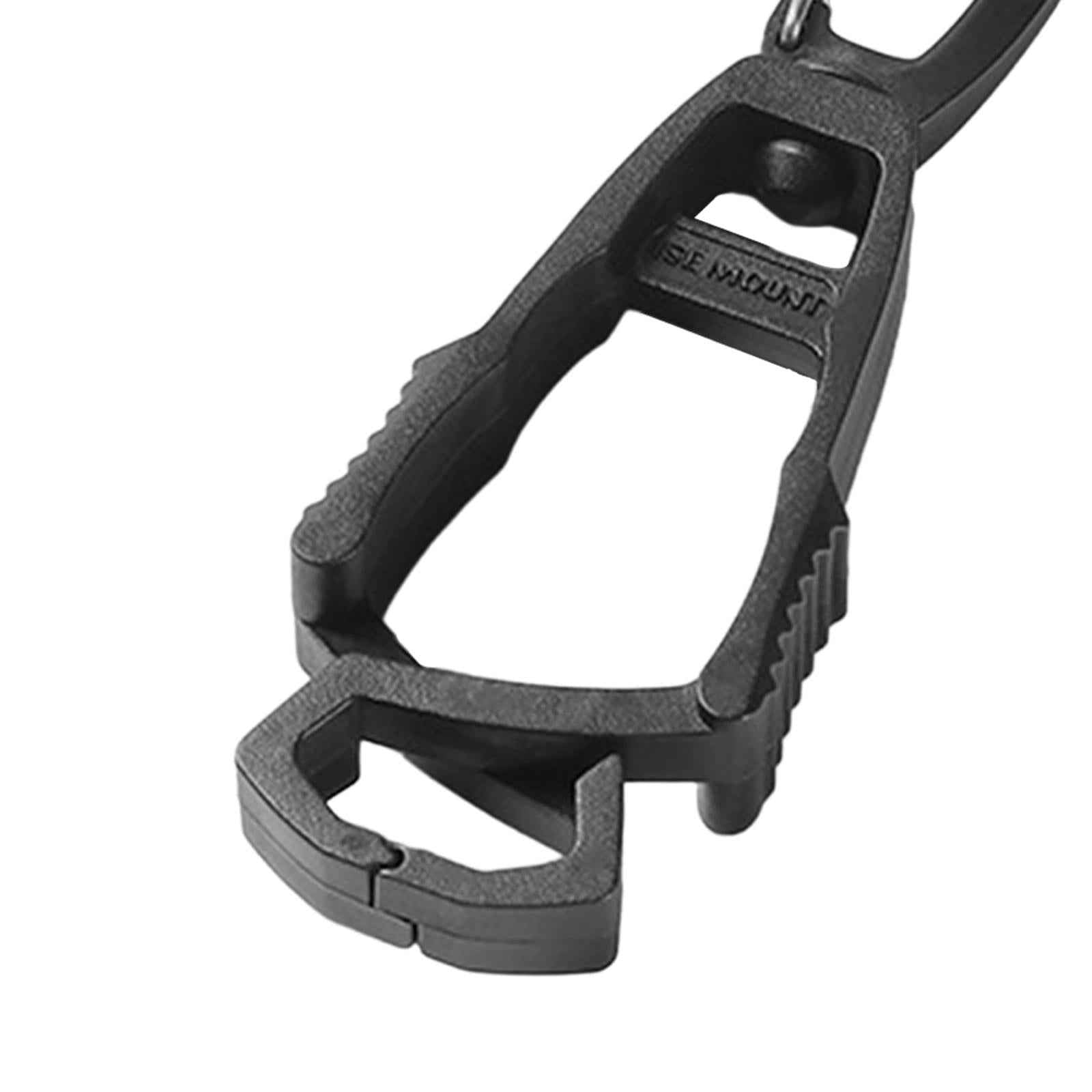 Outdoor Glove Clip Anti Lost Multipurpose Hook for Outdoor Belt Loop Glasses Black