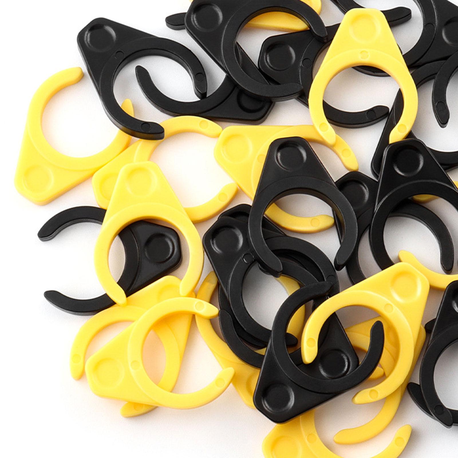 3x2Pcs Quick Release Lock Durable Bike Pedal Protection Buckle Lock Protection Yellow