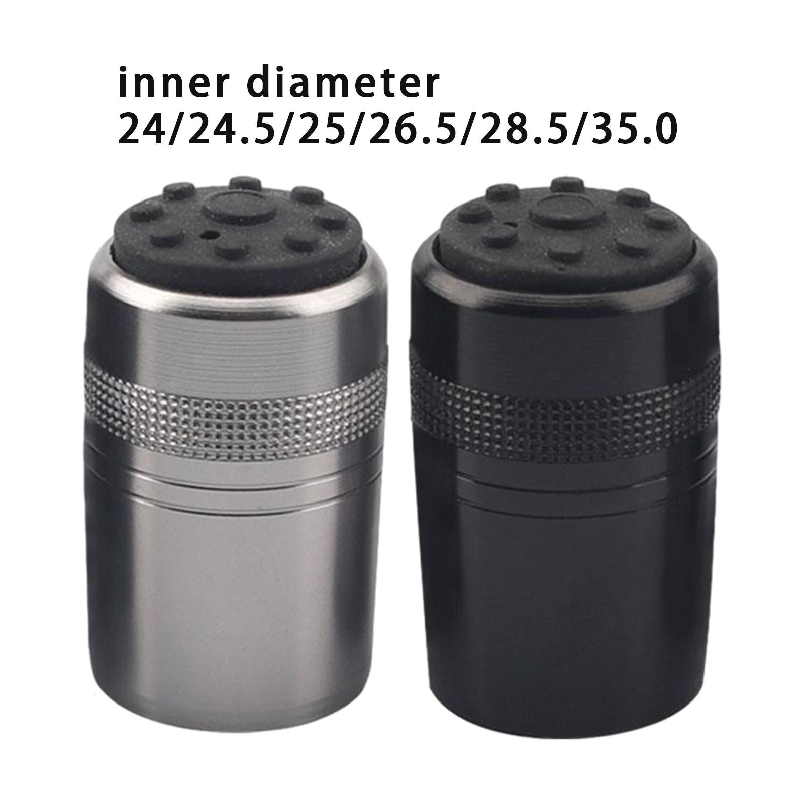 2xFishing Rod Butt Cap Fishing Pole End Cap for Repair Fishing Rod Accessories Gray 24mm
