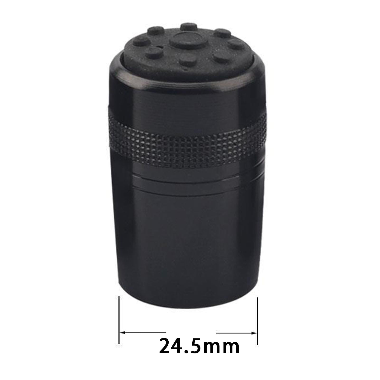 2xFishing Rod Butt Cap Fishing Pole End Cap for Repair Fishing Rod Accessories Black 24.5mm