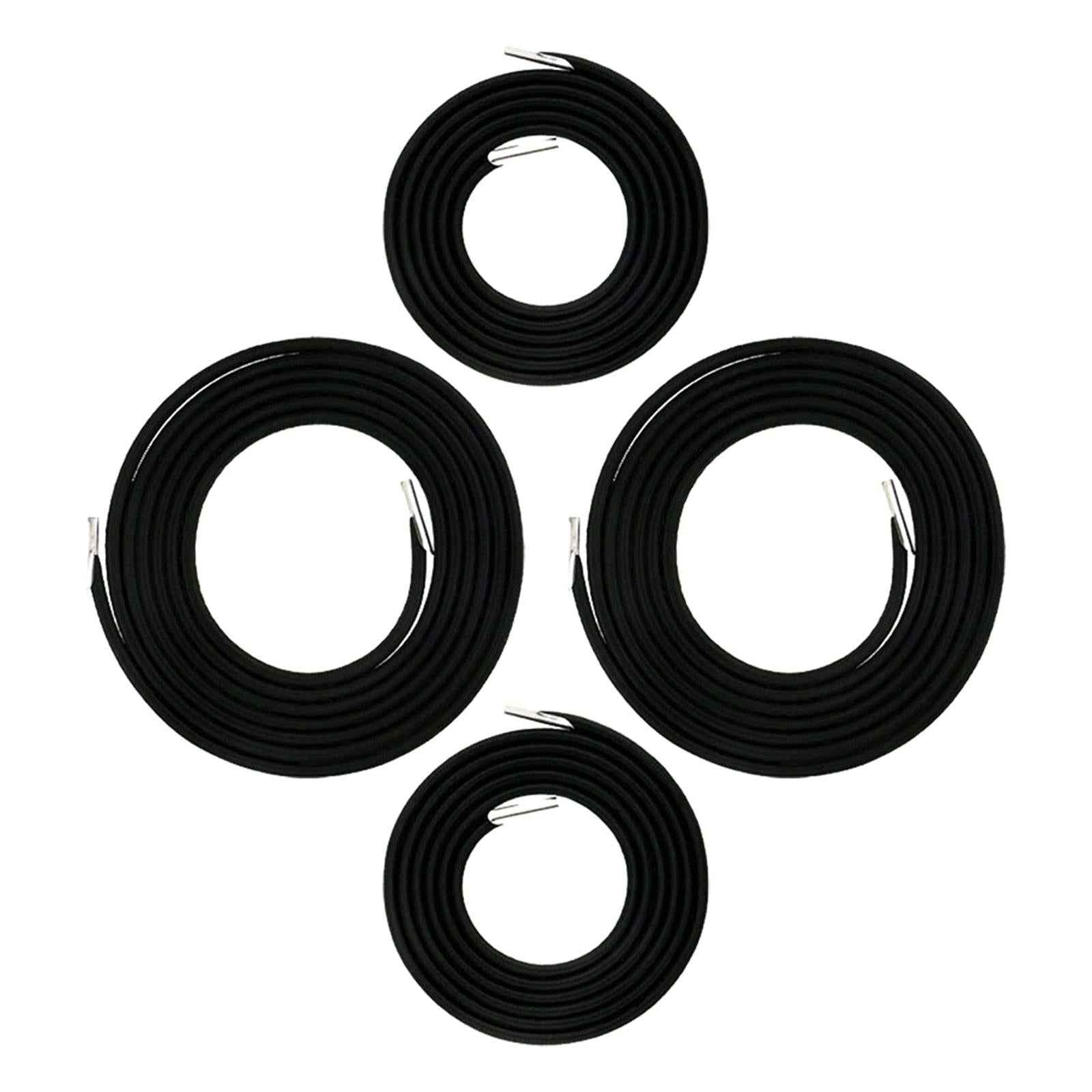 4Pcs Replacement Cord for O Gravity Chair Elastic Cord Laces for Backyard Black