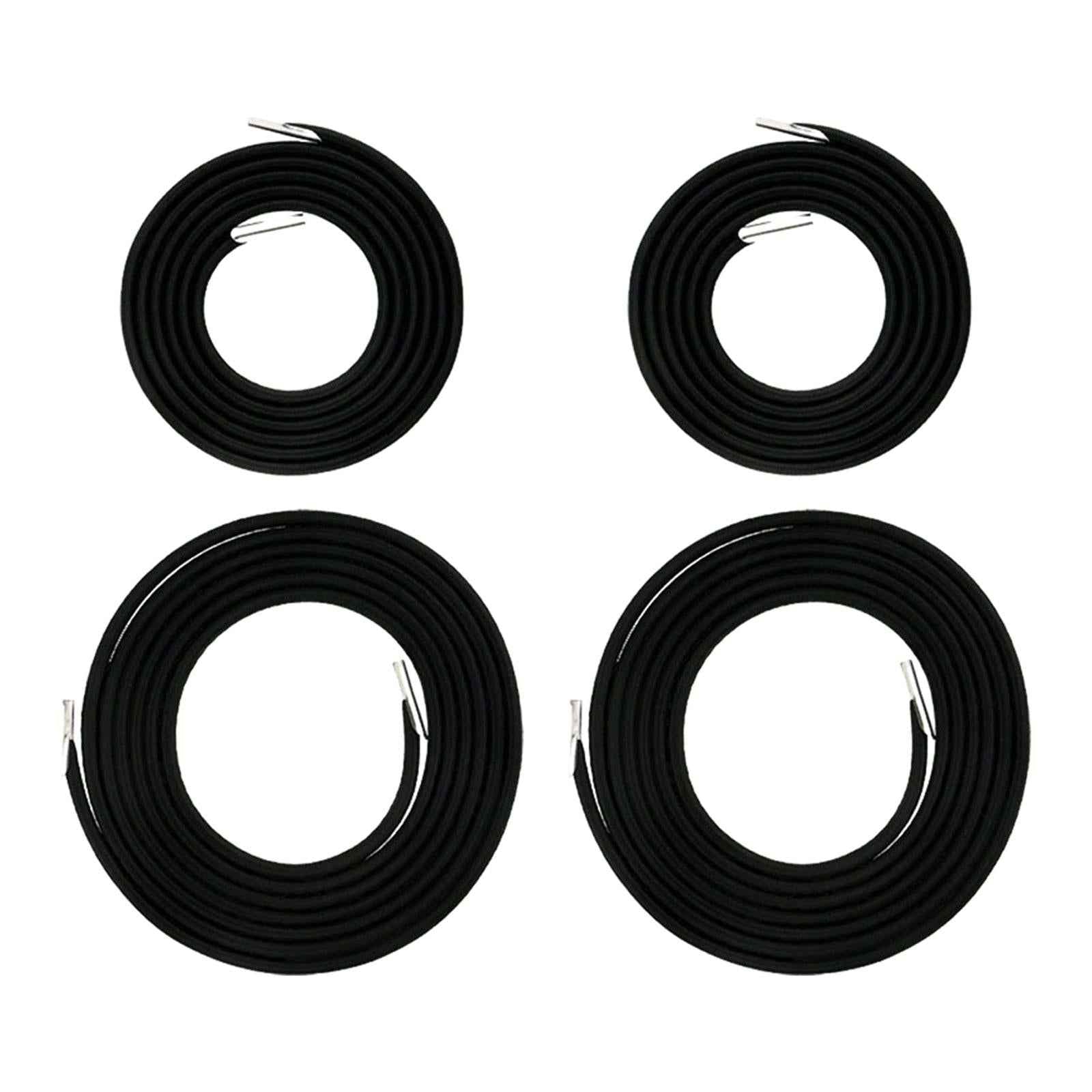4Pcs Replacement Cord for O Gravity Chair Elastic Cord Laces for Backyard Black