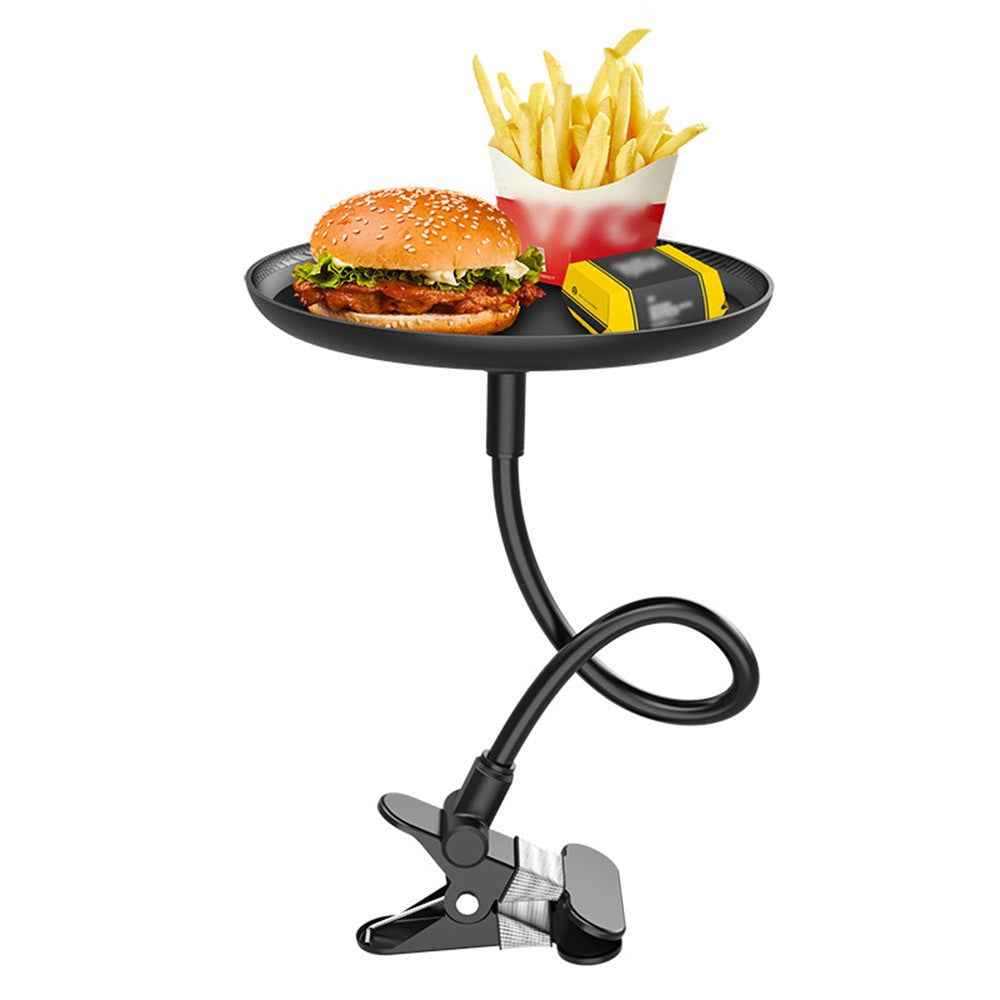 C003 Flexible Arm Car Food Tray Clip On Portable Dining Table for Snacks Drinks Organizer
