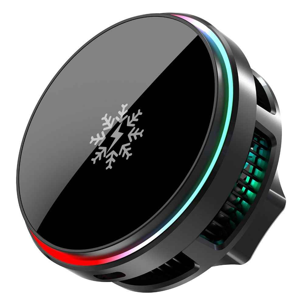 S32 15W Semiconductor Cooling Magnetic Car Wireless Charger Fast Charging Car Air Vent Mount Phone Holder