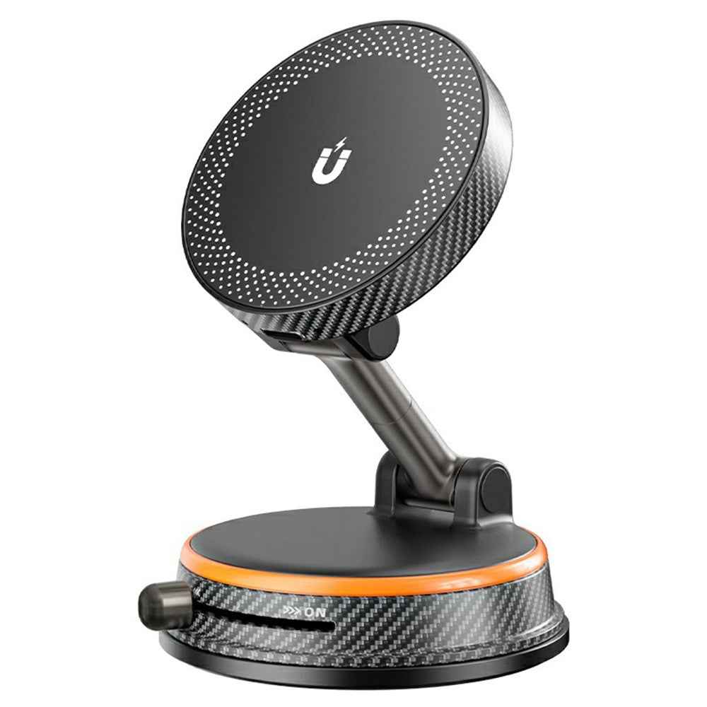 HONNOBE A14 Magnetic Wireless Charging Phone Mount Vacuum Suction 15W Fast Charger Phone Stand For Dashboard Windshield - Orange