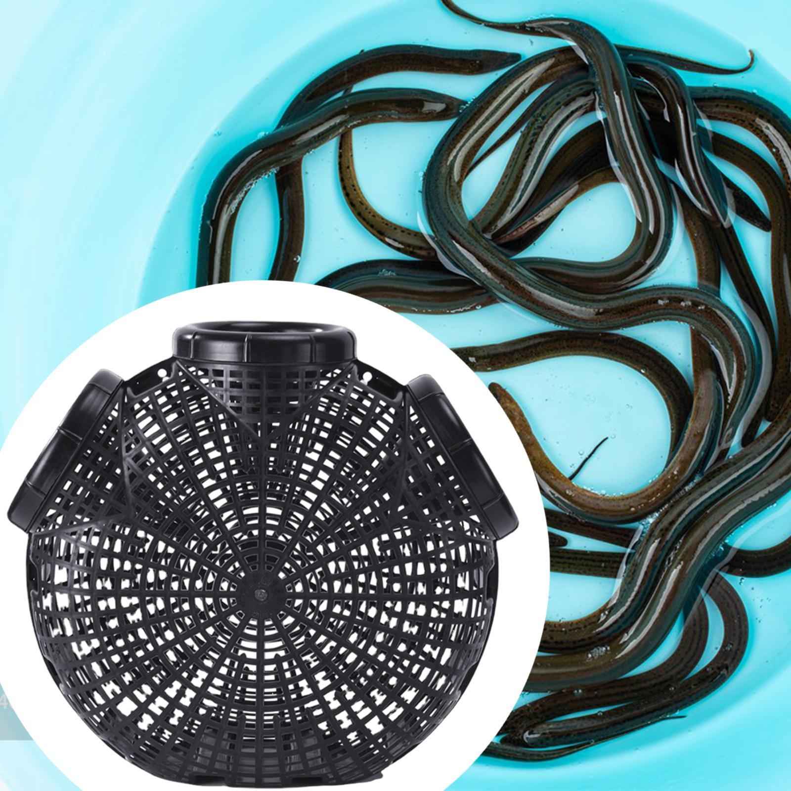 Crab Catching Net River Prawn Eel Catcher for Freshwater Rivers Lakes Fisher Black
