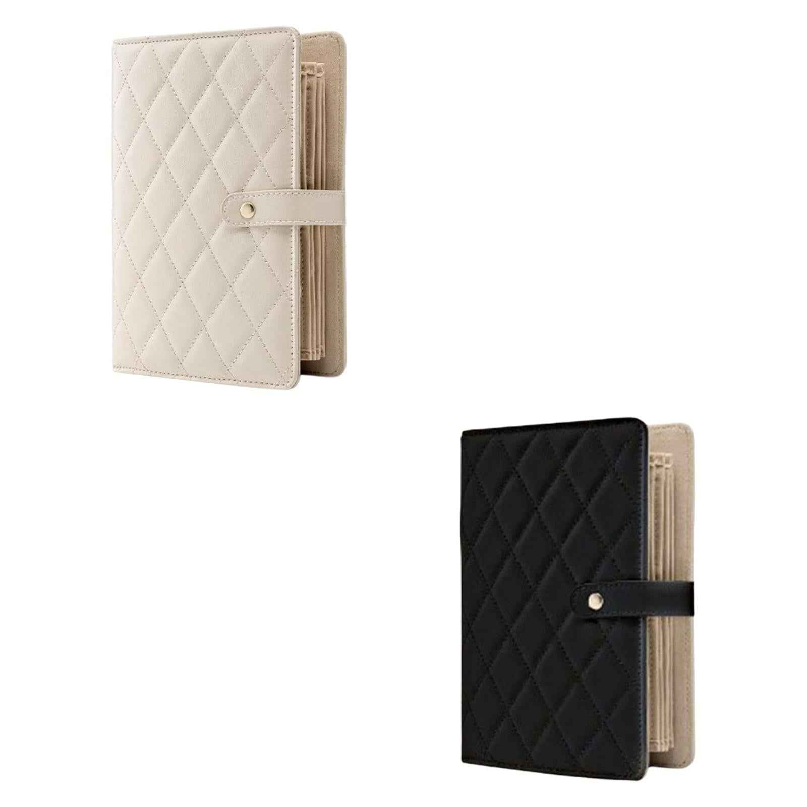 Jewelry Book PU Leather Jewelry Storage Bag for Ring Bracelet Store Counters beige