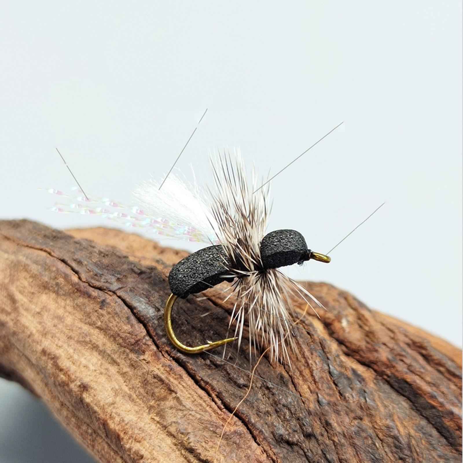 5x Foam Dry Fly Flies with High Carbon Hooks for Men Women Fisherman Anglers