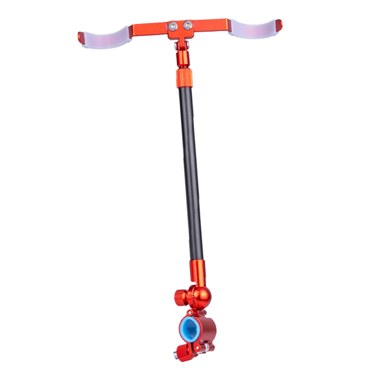Boat Fishing Rod Holder Large Clamp Fishing Pole Holder for Yacht Canoe Dock Red