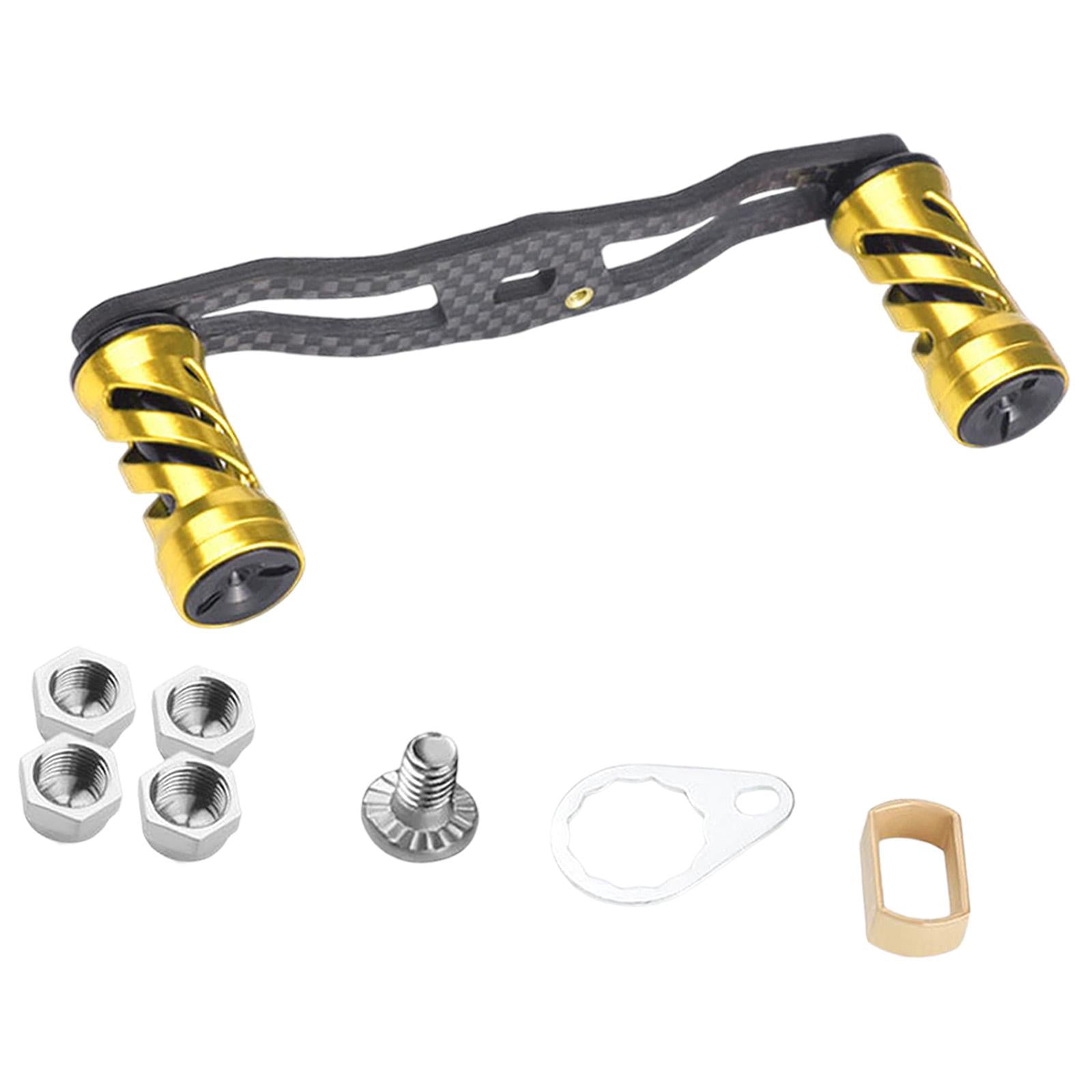 Baitcasting Reel Replacement Part Fishing Gear Metal Knob Fishing Reel Crank gold
