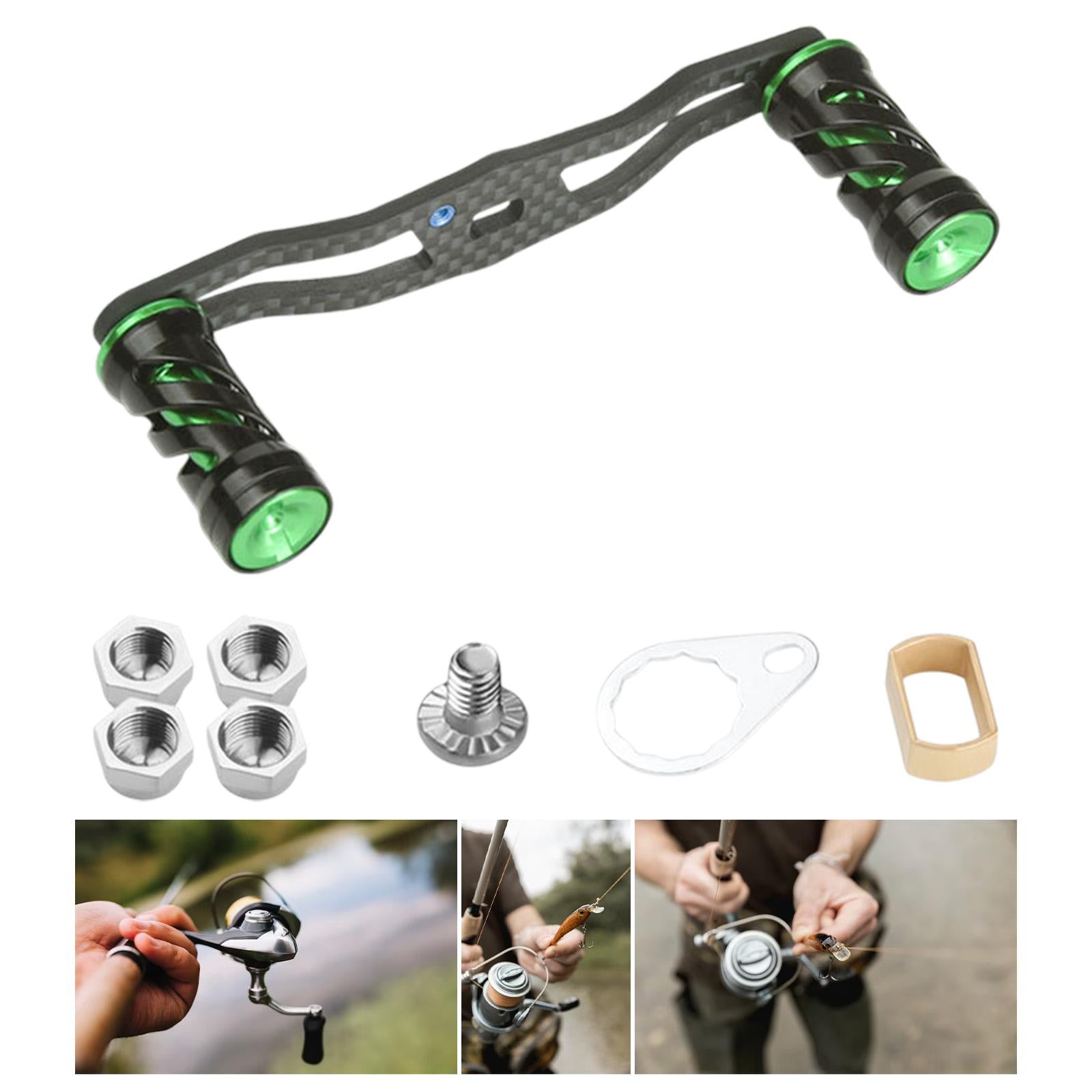 Baitcasting Reel Replacement Part Fishing Gear Metal Knob Fishing Reel Crank green